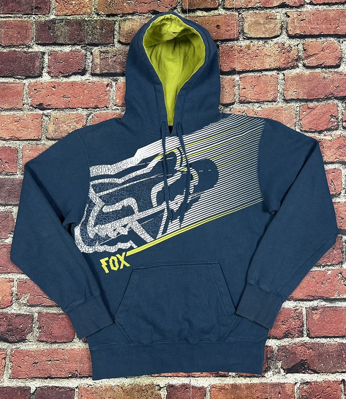Fox Racing Y2K Vintage Fox Racing Hoodie Sweatshirt Cyber Grunge Size US M / EU 48-50 / 2 - 1 Thumbnail