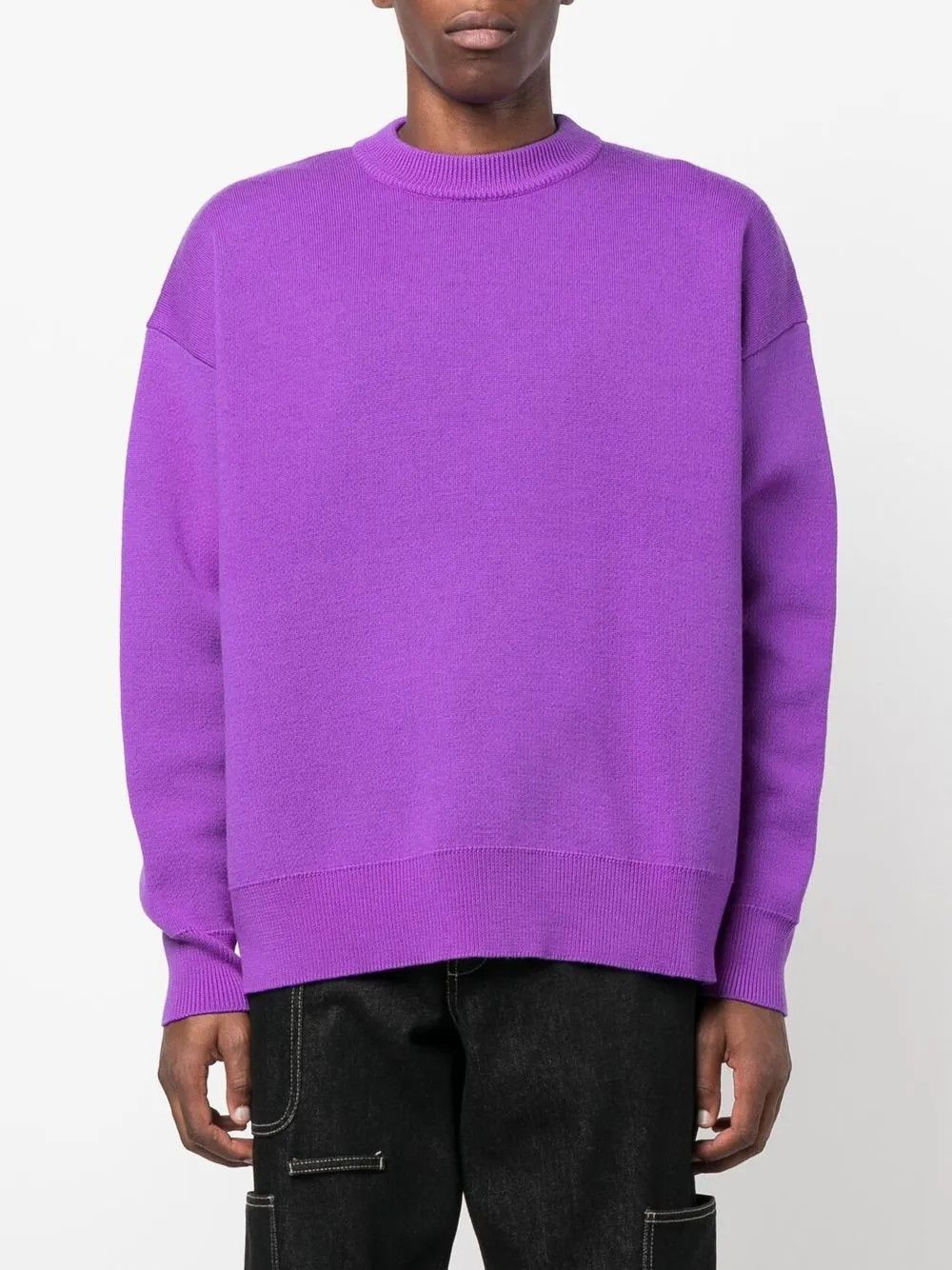 Palm Angels o1y0325 Logo Crewneck Sweater in Purple Size US L / EU 52-54 / 3 - 2 Thumbnail