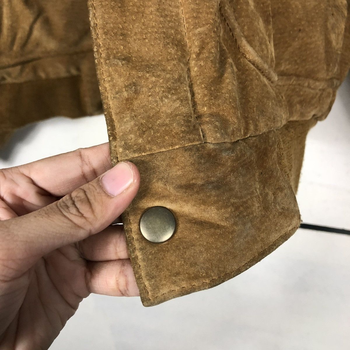 Japanese Brand 🔥VINTAGE BOMBER LEATHER JACKET GELEONE BASIC ISSEY MIYAKE Size US L / EU 52-54 / 3 - 18 Thumbnail
