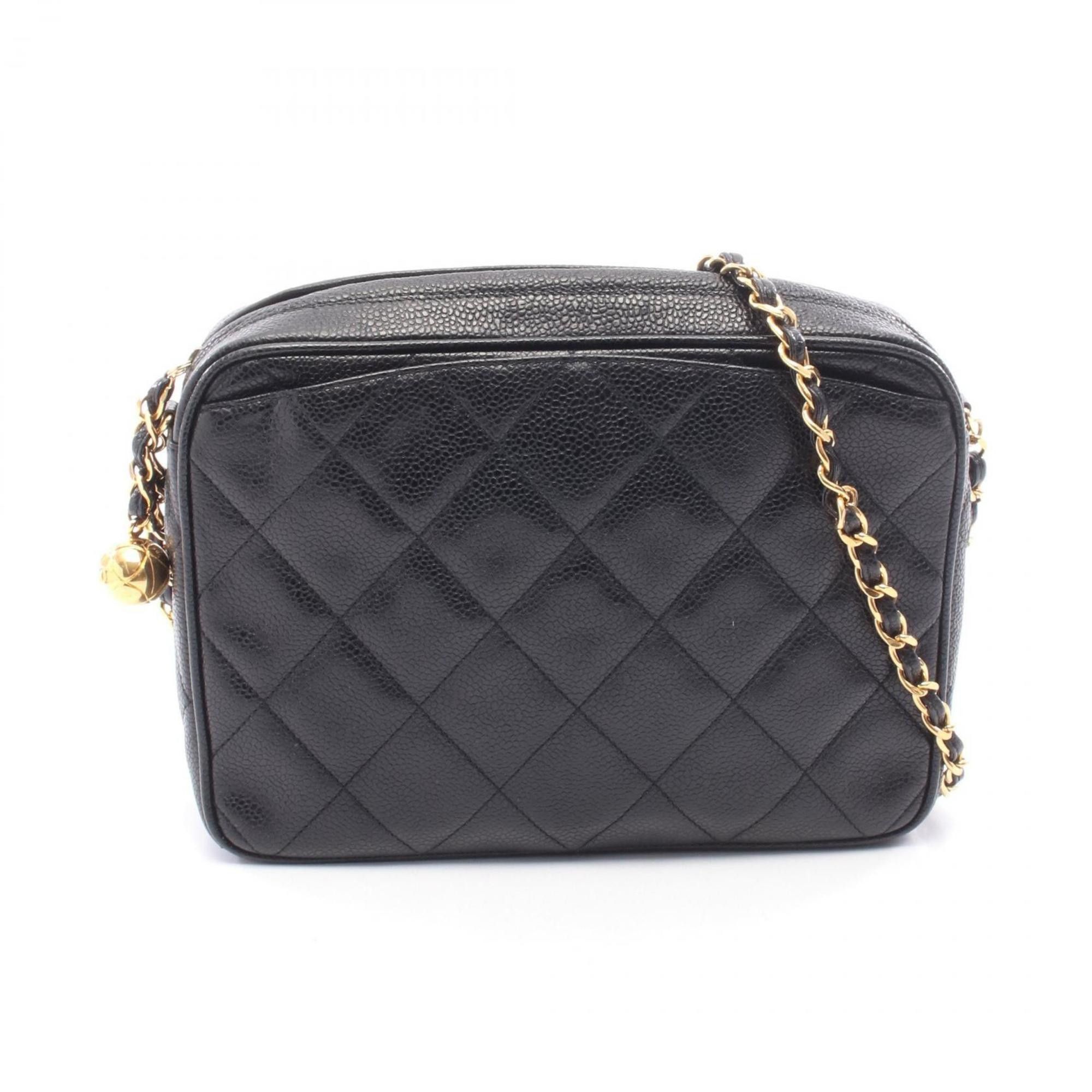 Chanel CHANEL Matelasse Coco Ball Shoulder Bag in Calfskin Leather (Cowhide) for Women, Black Size ONE SIZE - 1 Thumbnail