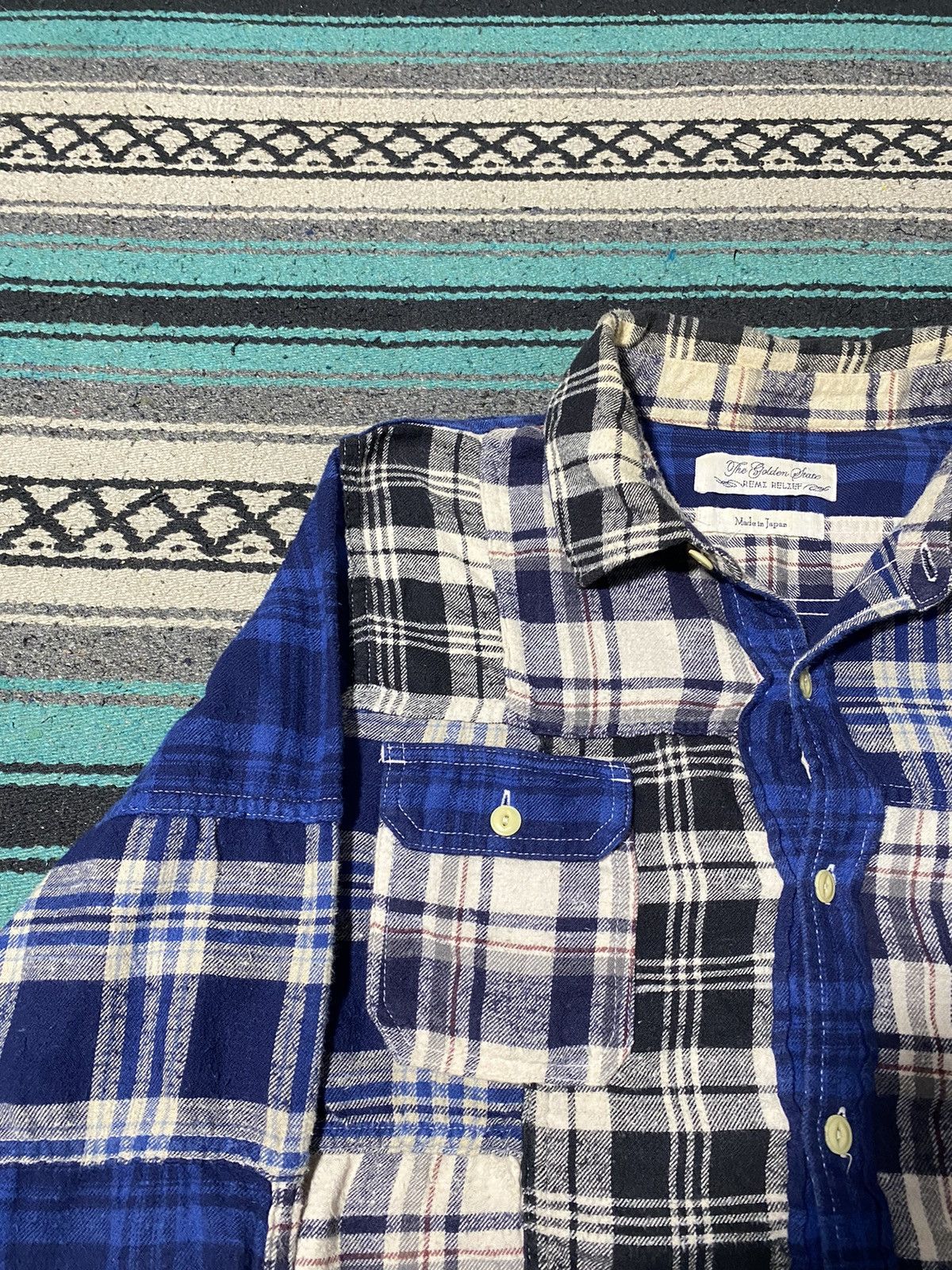 Remi Relief Remi Relief Patchwork Flannel Shirt Size US L / EU 52-54 / 3 - 5 Thumbnail