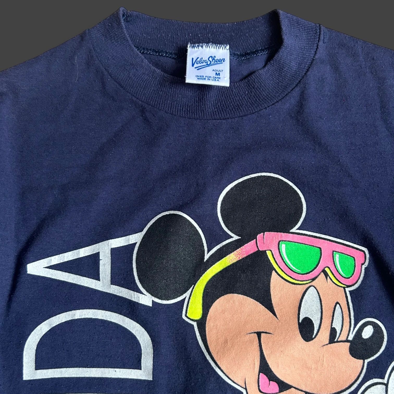 Mickey Mouse Vintage 80s Mickey Mouse Single Stitch T Shirt Size US M / EU 48-50 / 2 - 1 Thumbnail