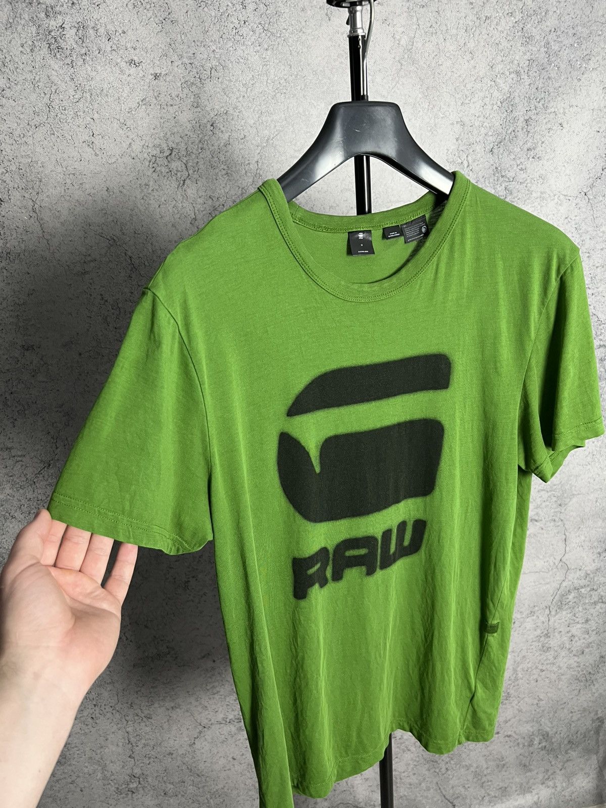 G-Star G-Star Raw Y2K T-Shirt Big Logo Men Tee Green Size US M / EU 48-50 / 2 - 4 Thumbnail