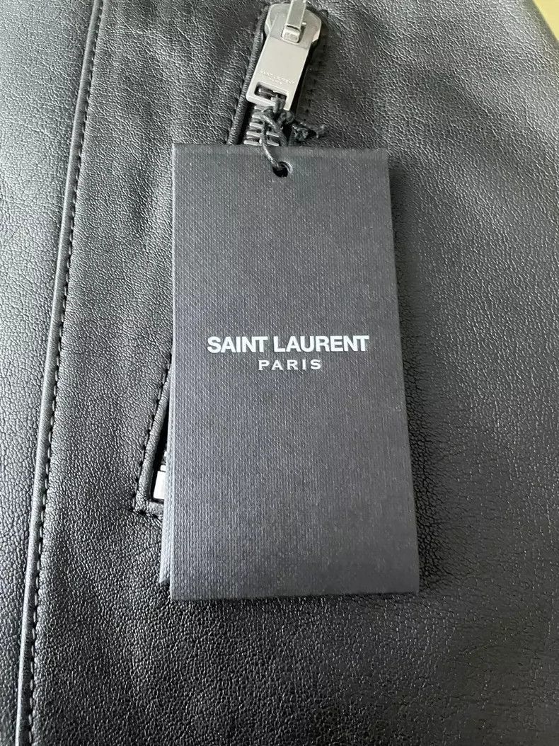Saint Laurent Paris Saint Laurent Paris Saint Laurent Leather Skirt in Black-2 Size 26" / US 2 / IT 38 - 6 Thumbnail