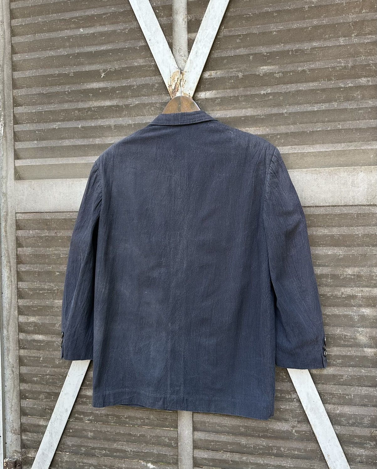 Comme des Garcons **grail**Vintage Comme Des Garcons Homme Faded Linen Jacket Size US S / EU 44-46 / 1 - 6 Thumbnail