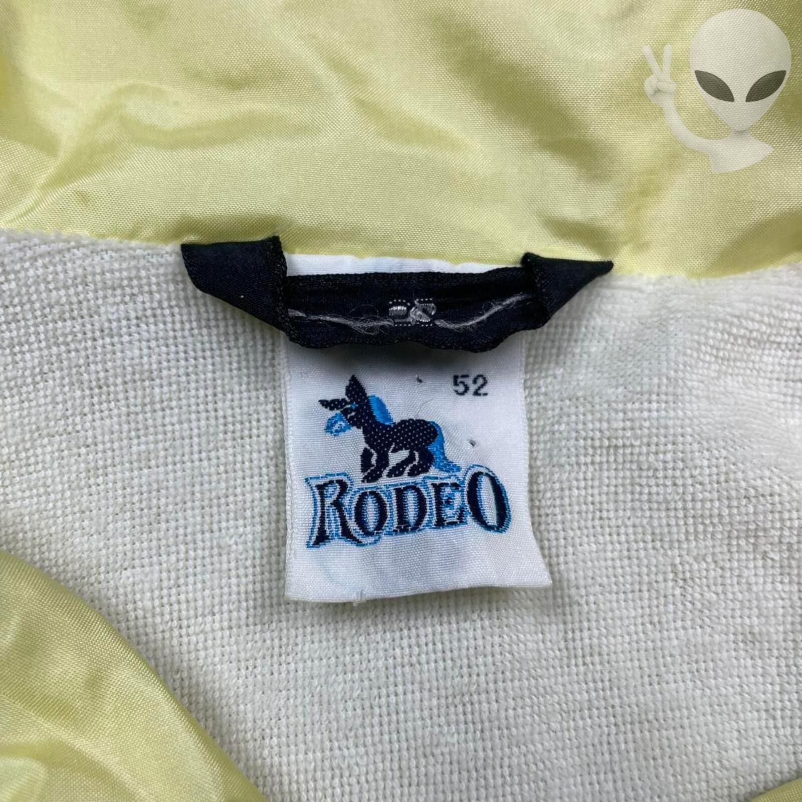 Romeo Gigli Rodeo Windbreaker Jacket Large Yellow Aqua Vintage 80s USA Size US L / EU 52-54 / 3 - 4 Thumbnail