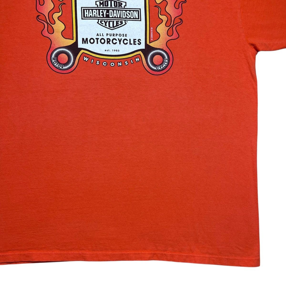 Harley Davidson × Vintage 2000s Harley Davidson Motorcycles Grand Junction Graphic Tee Size US XXL / EU 58 / 5 - 8 Thumbnail