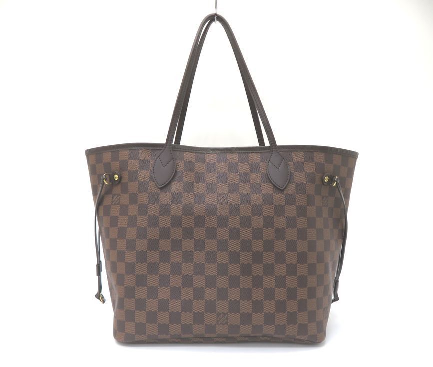 Louis Vuitton Damier Ebene Neverfull MM Tote Bag