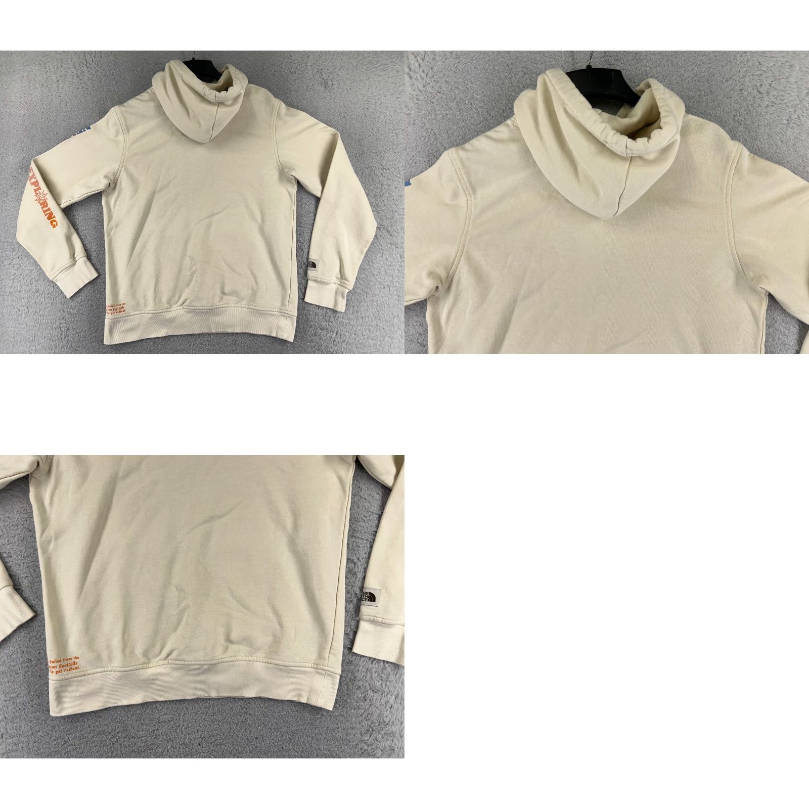 The North Face The North Face Hoodie Mens Small Beige Logo Pullover Pocket Cotton Classic Size US S / EU 44-46 / 1 - 9 Thumbnail