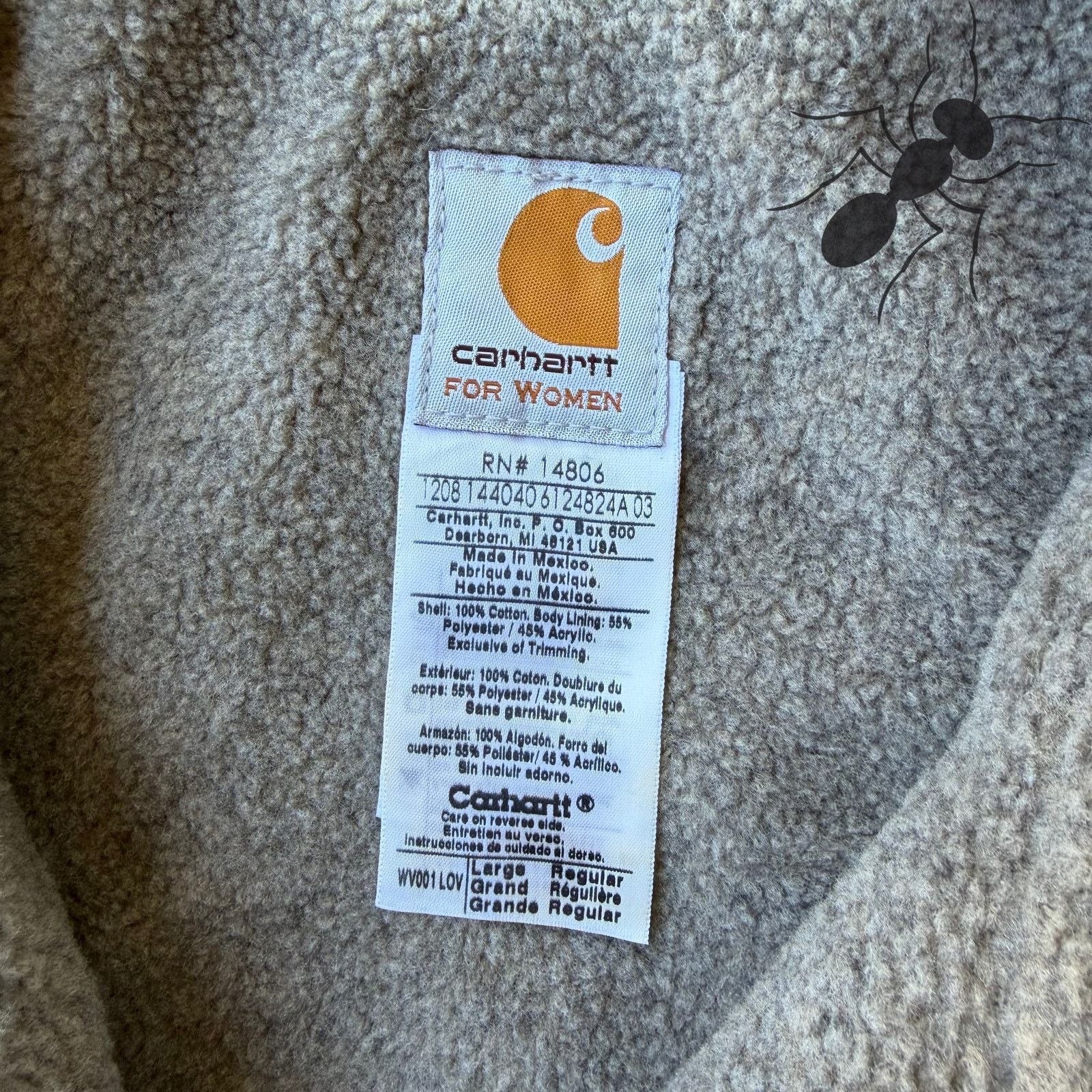 Carhartt × Vintage Carhartt WOMENS WV001 LOV green Sherpa work wear vest Size US L / EU 52-54 / 3 - 3 Thumbnail