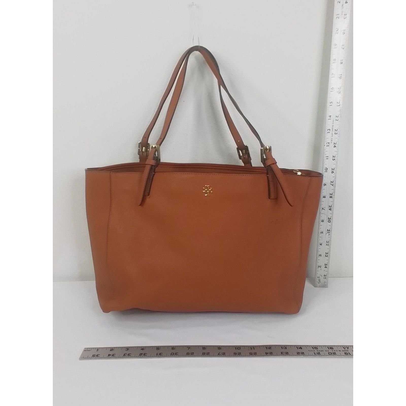 Tory Burch Tori Burch Leather Tote Handbag Purse Brown Size ONE SIZE - 15 Thumbnail
