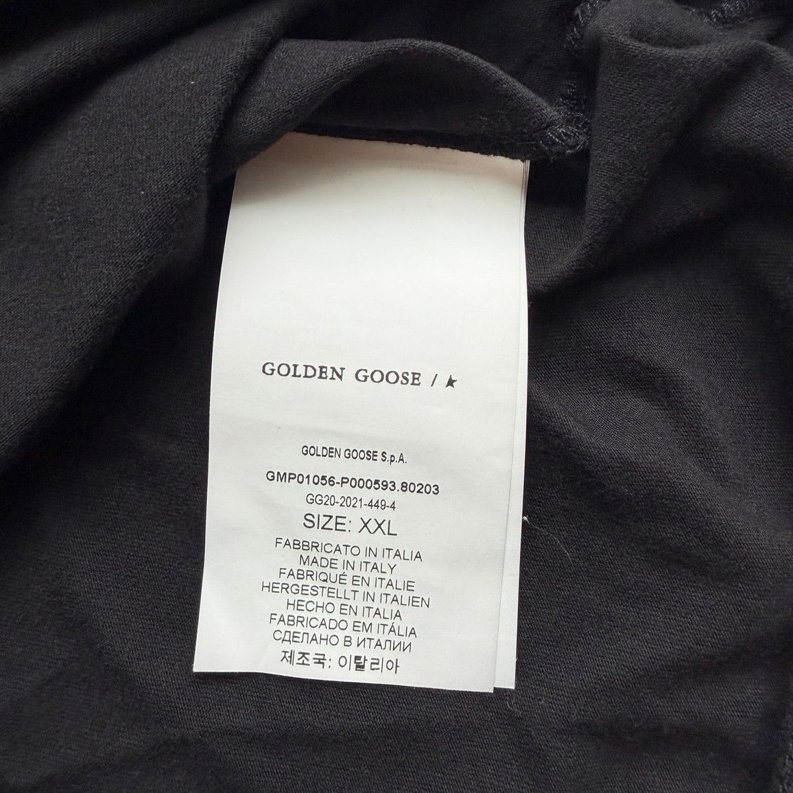 Golden Goose Golden Goose Star Logo T-Shirt XXL Black Back Graphic Tee Size US XXL / EU 58 / 5 - 3 Thumbnail