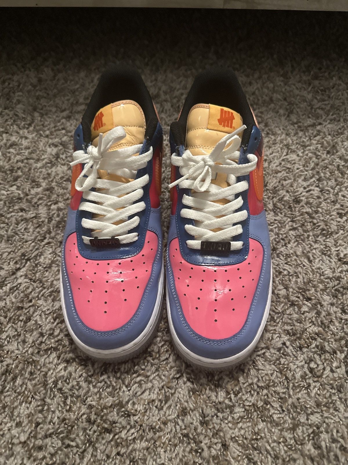 Nike × Undefeated Nike Undefeated x Air Force 1 Low Total Orange Size US 11.5 / EU 44-45 - 3 Thumbnail