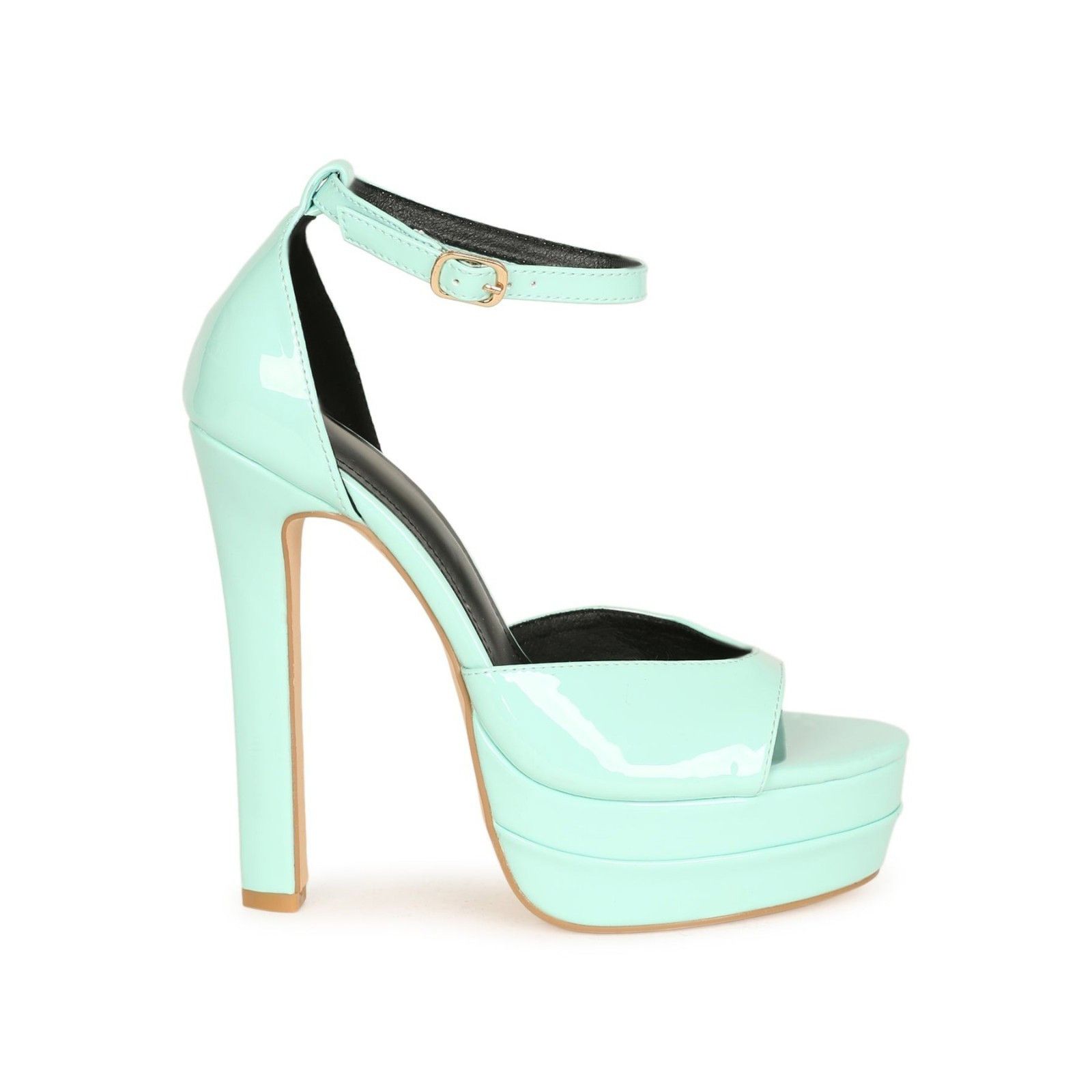 Other Rachelle Teal Mint Patent Platform Stiletto High Heels Ankle Size US 6.5 / IT 36.5 - 9 Thumbnail