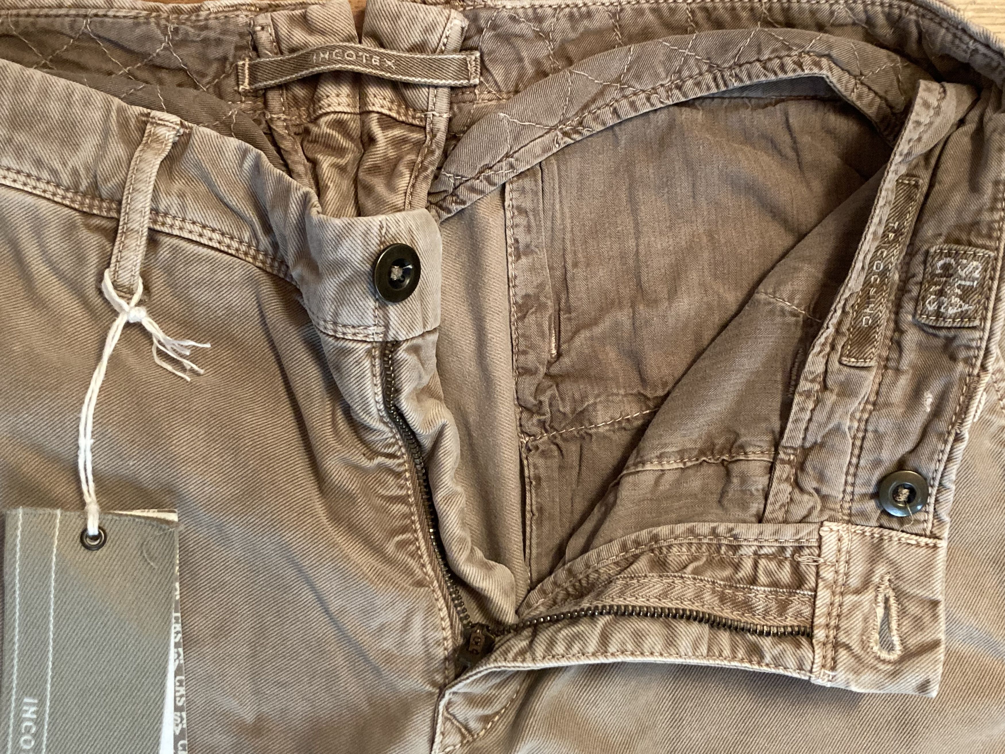 Incotex INCOTEX slim fit chino pants size 32/48 in tricochino beige Size US 32 / EU 48 - 7 Thumbnail