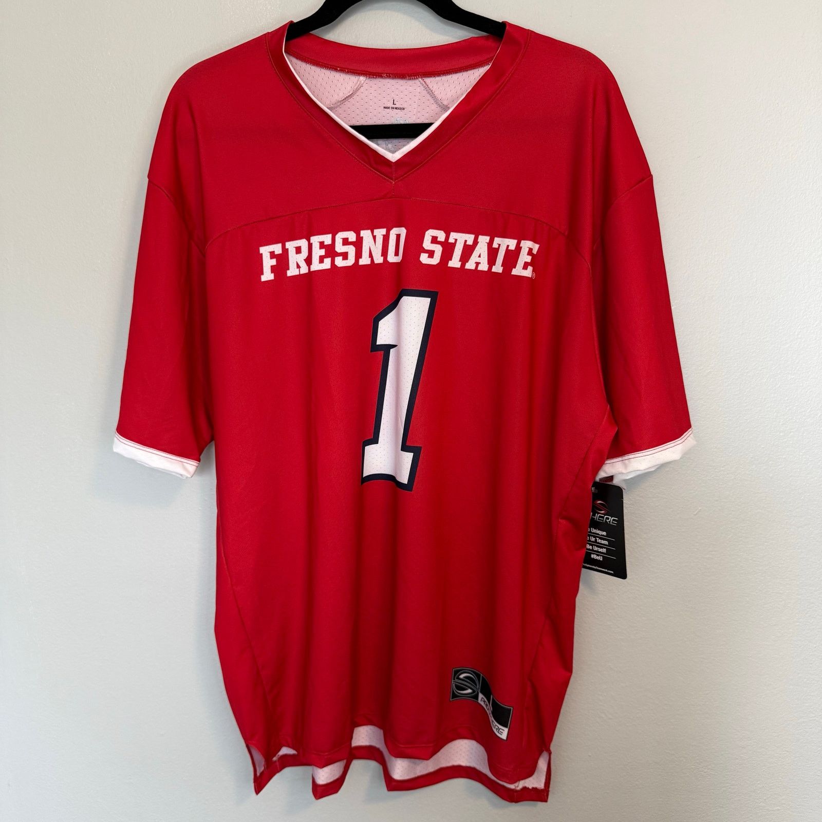 NCAA Fresno State Bulldogs NCAA Prosphere Jersey Men’s Size L NWT Size US L / EU 52-54 / 3 - 1 Thumbnail