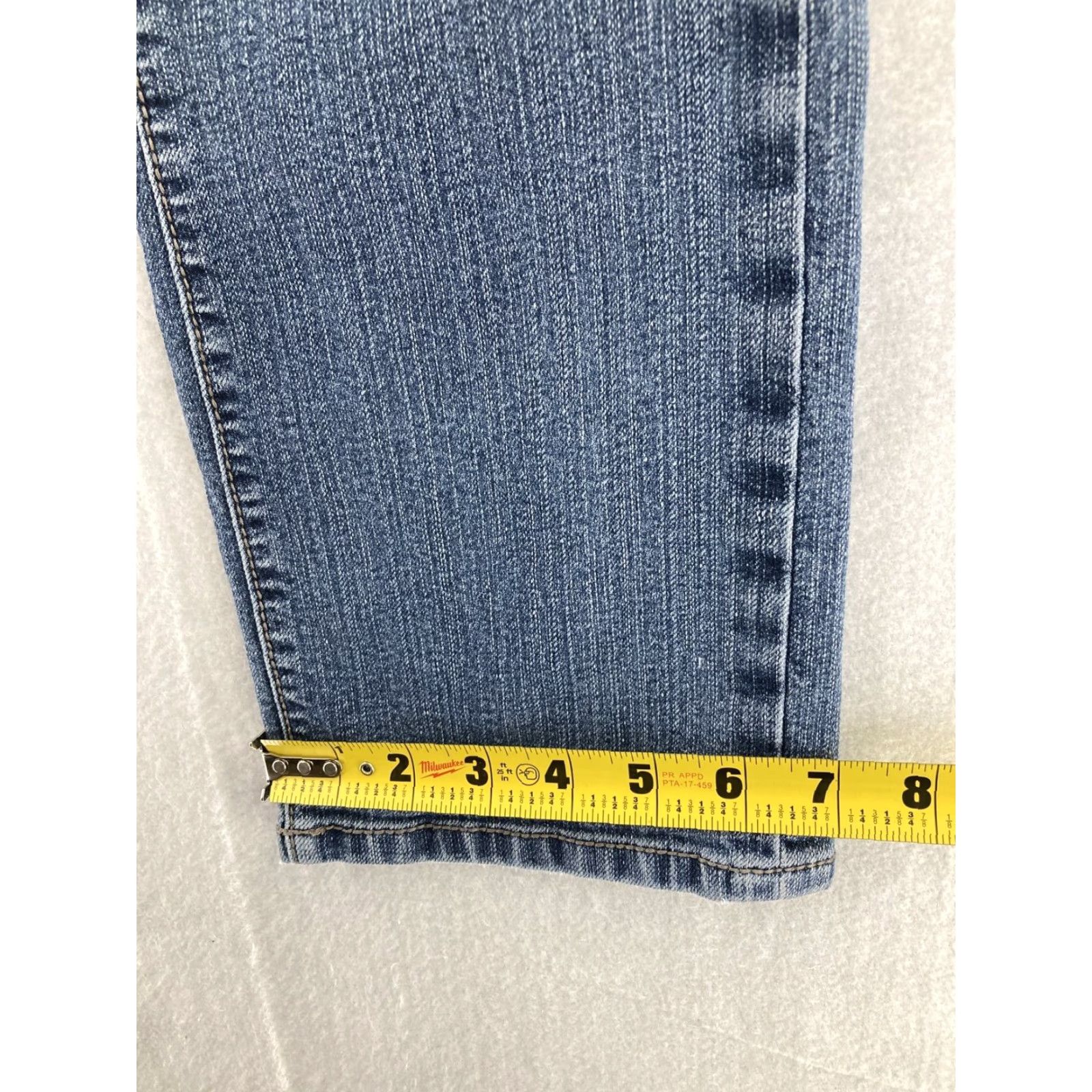 AG Jeans VINTAGE Jag Jeans Jeans Womens 6P Low Rise Straight Leg Studded blue denim 90s Womens Size 29" - 7 Thumbnail