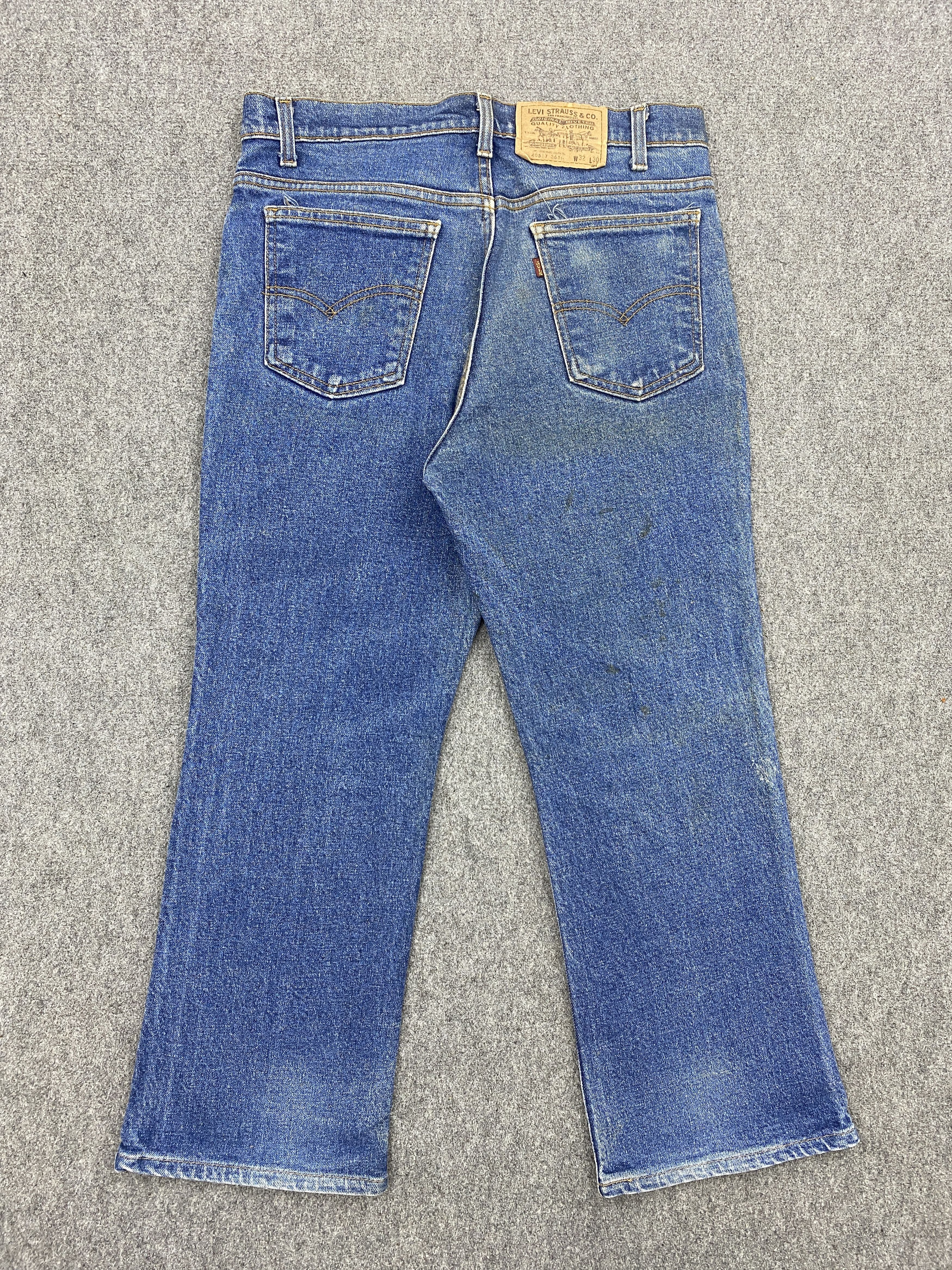 Levi's Vintage 80s Levis 517 Flared Bootcut Jeans DP2589 Size US 32 / EU 48 - 3 Thumbnail