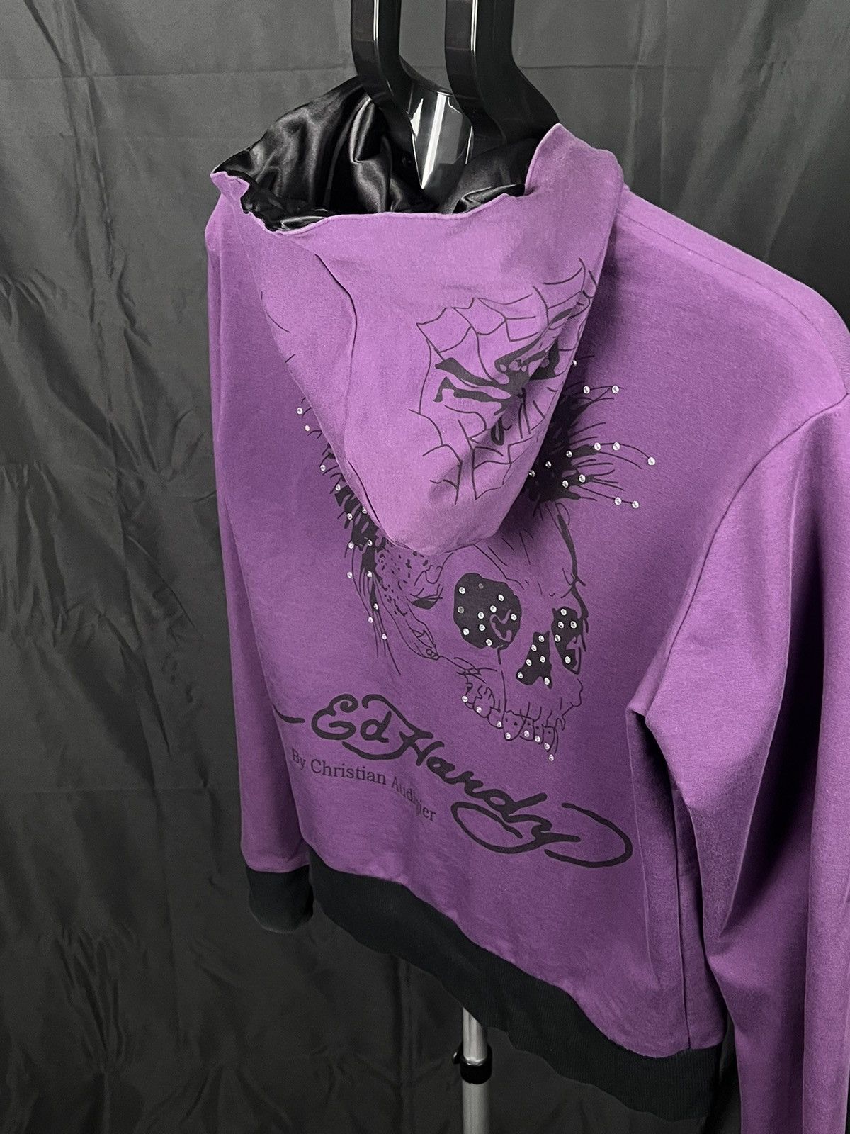 Christian Audigier 🔴 Vintage Ed Hardy hoodie punks not dead sweatshirt Audigier Size L / US 10 / IT 46 - 6 Thumbnail
