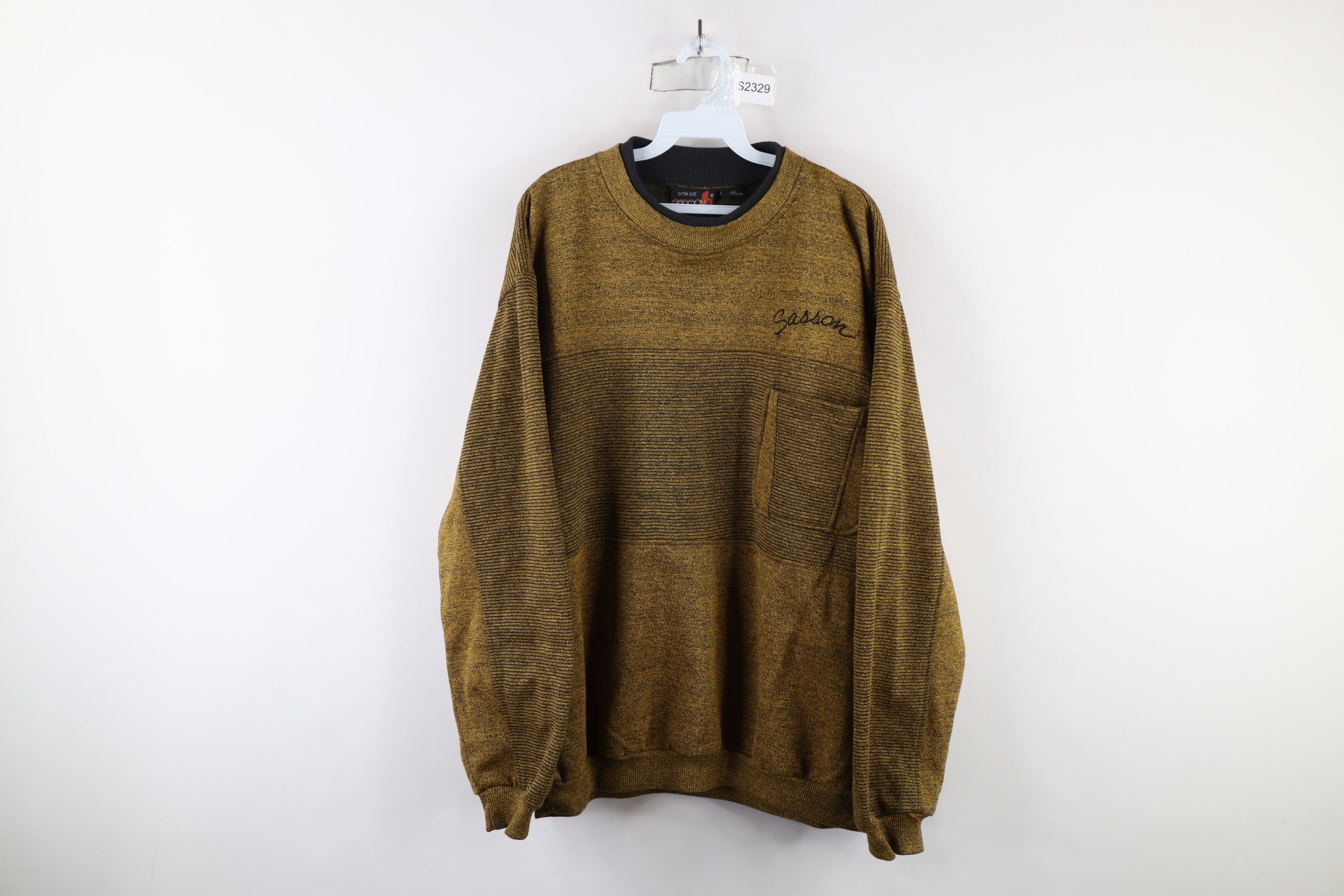 Vintage Vintage 90s Streetwear Heavyweight Crewneck Sweatshirt Size US XXL / EU 58 / 5 - 1 Thumbnail