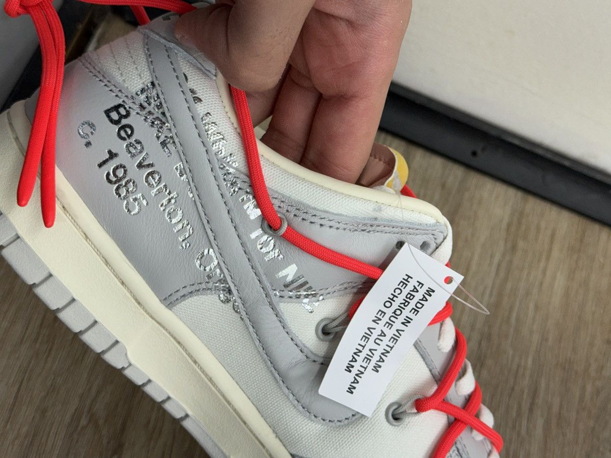 Nike × Off-White Off White Nike Lot 6/50 Dunks Size US 9.5 / EU 42-43 - 7 Thumbnail