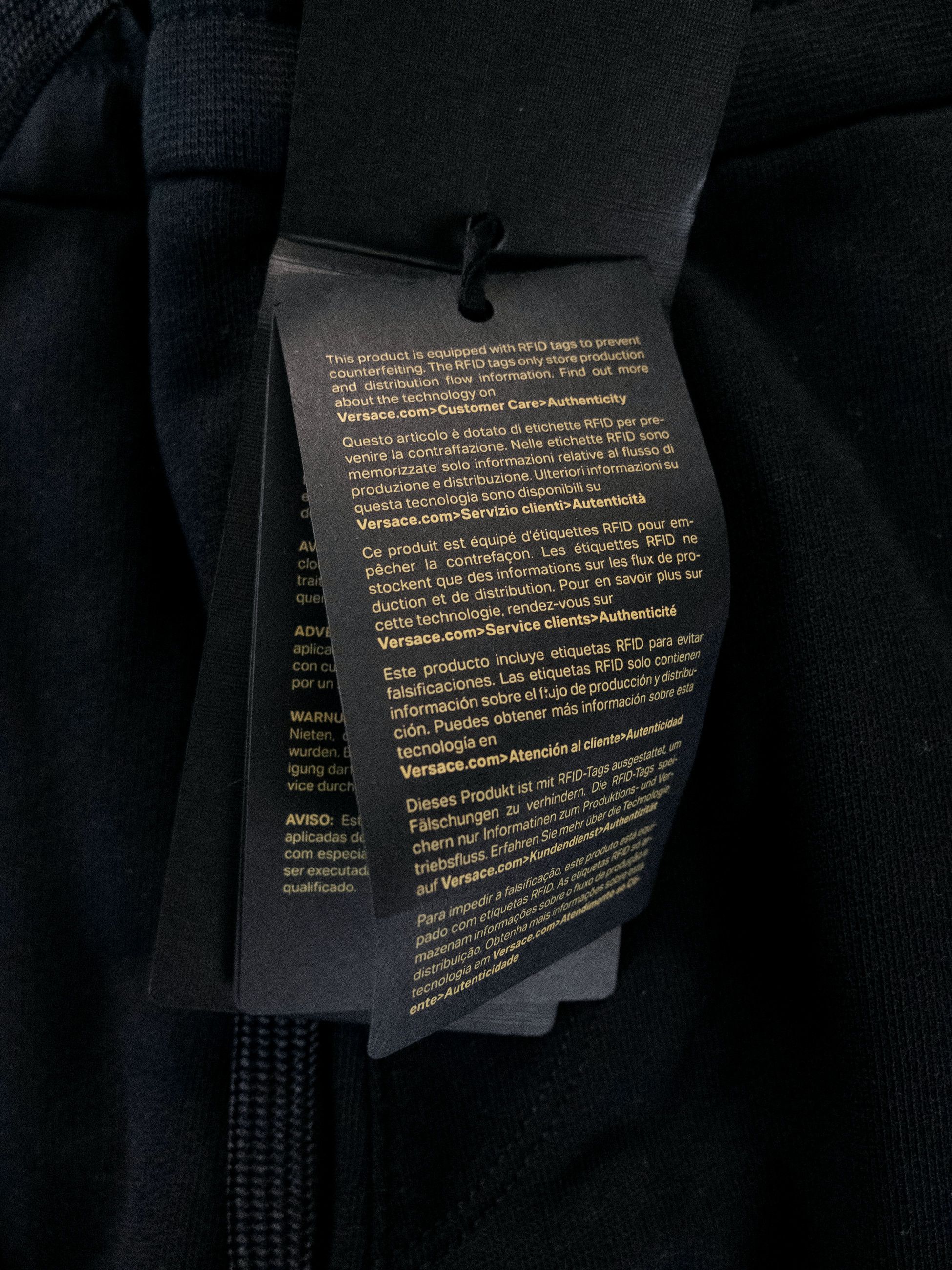 Versace VERSACE black logo embroidered sweatpants Size XL q Size US 36 / EU 52 - 3 Thumbnail