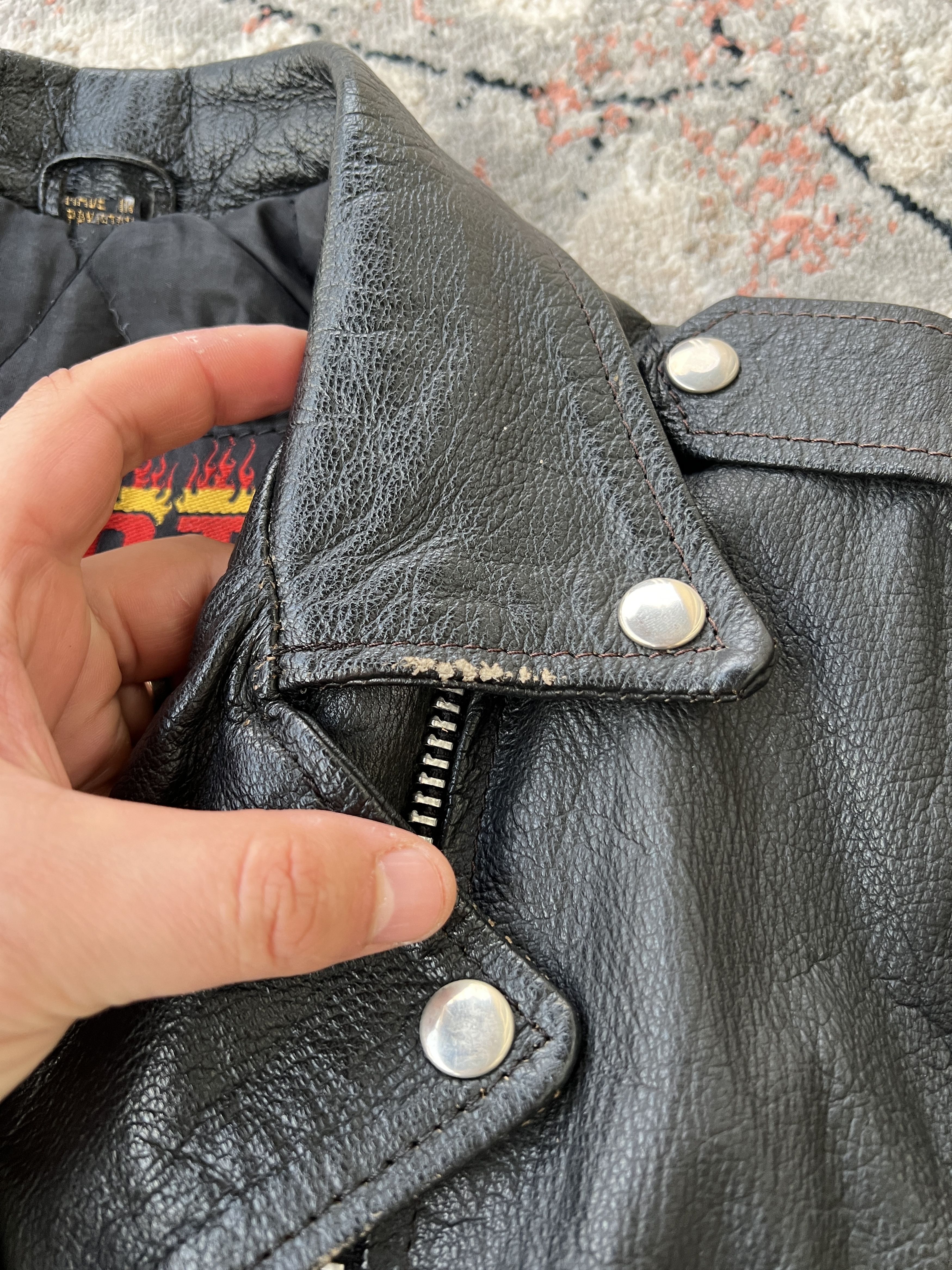 Leather Hot Leathers Vintage Jacket Size L / US 10 / IT 46 - 8 Thumbnail