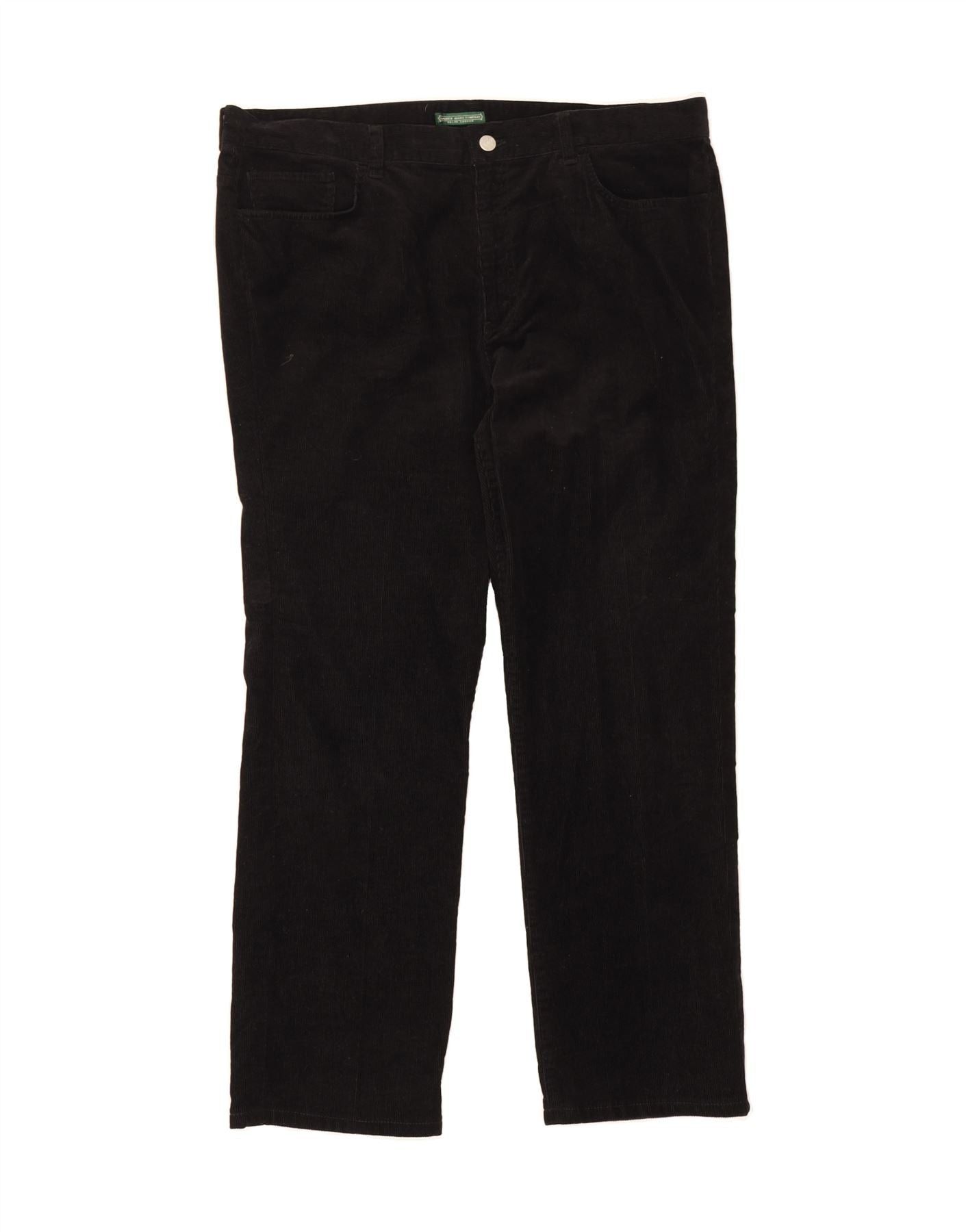 Ralph Lauren Womens Straight Corduroy Trousers US 16 2XL W38 L28 Black Size 34" / US 12 / IT 48 - 1 Thumbnail