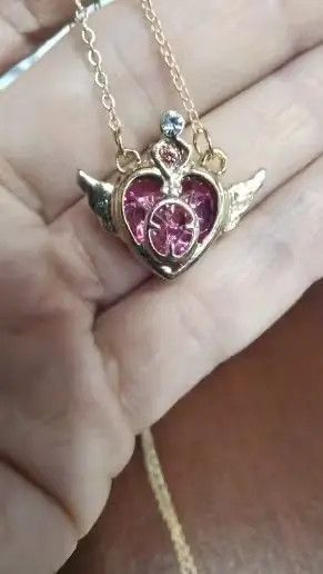 Japanese Brand Crystal Wing Heart Chocker Necklace Size ONE SIZE - 2 Thumbnail