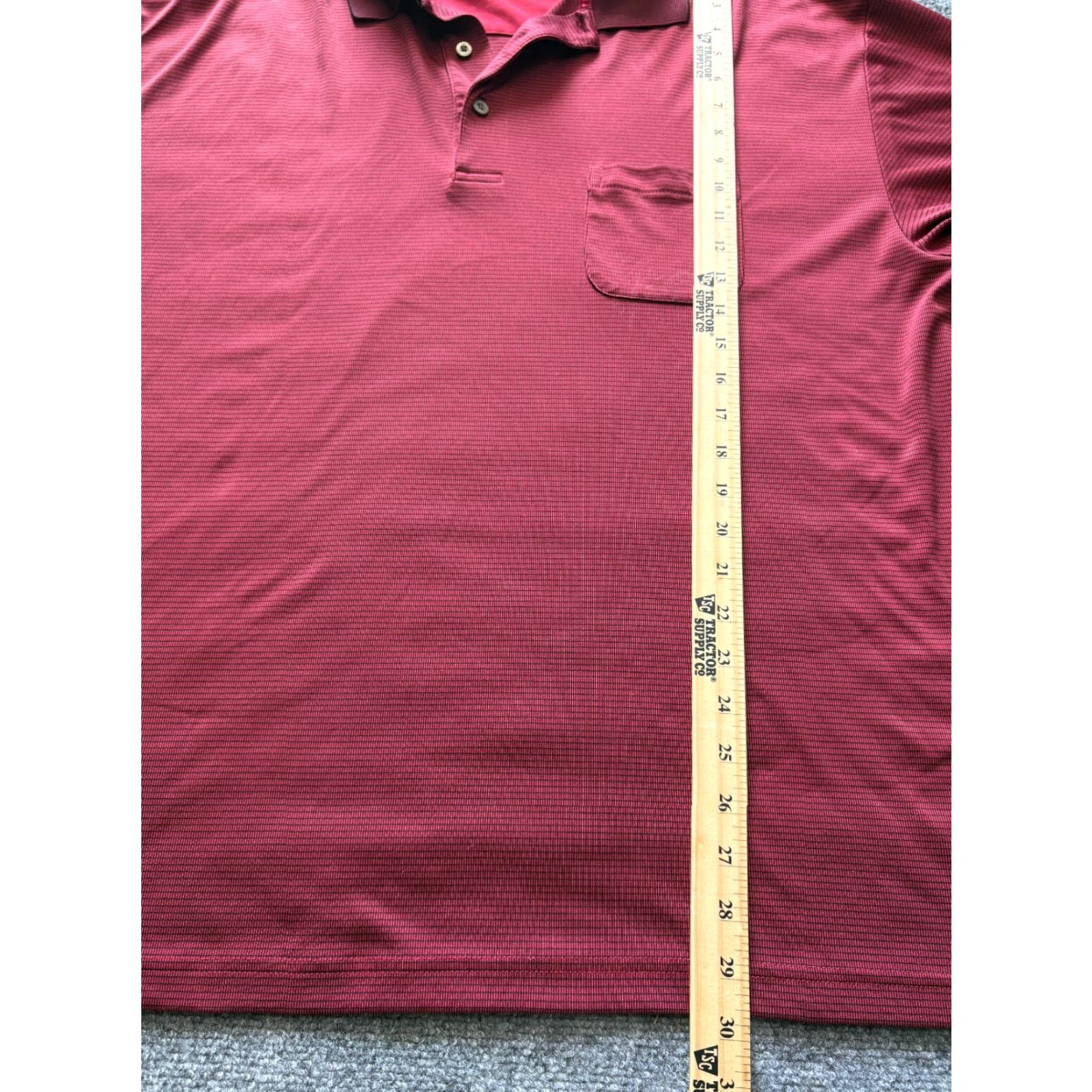 Roundtree & Yorke VINTAGE Roundtree and Yorke Polo Shirt Mens 2XL Red Performance Polyester Pocket Golf Classic Sports Shirt Size US XXL / EU 58 / 5 - 4 Thumbnail