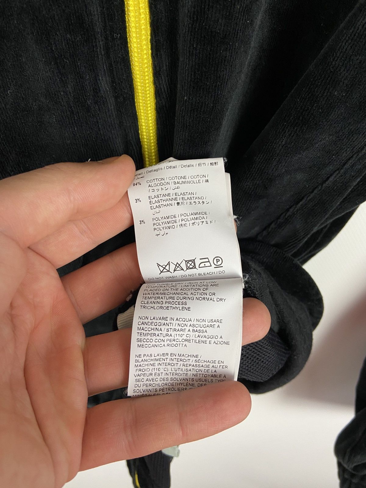 Off-White RRP$700 Off White Logo Intarsia Velour Track Jacket Mens Size US XS / EU 42 / 0 - 17 Thumbnail