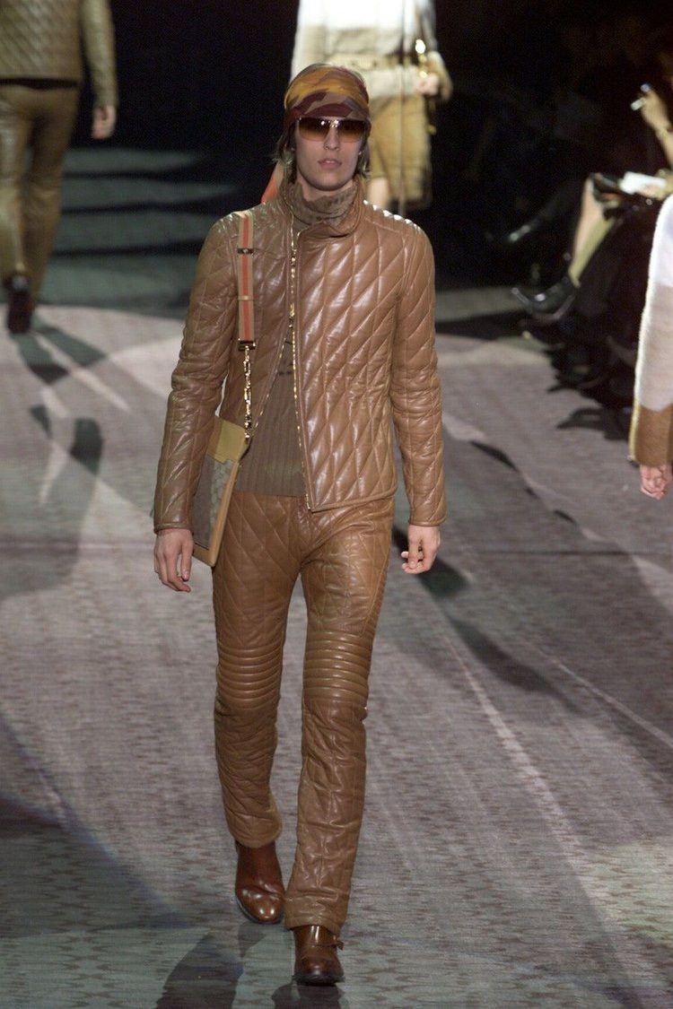 Gucci UNREAL CONDITION- Gucci by Tom Ford quilted moto pants Size US 32 / EU 48 - 2 Thumbnail