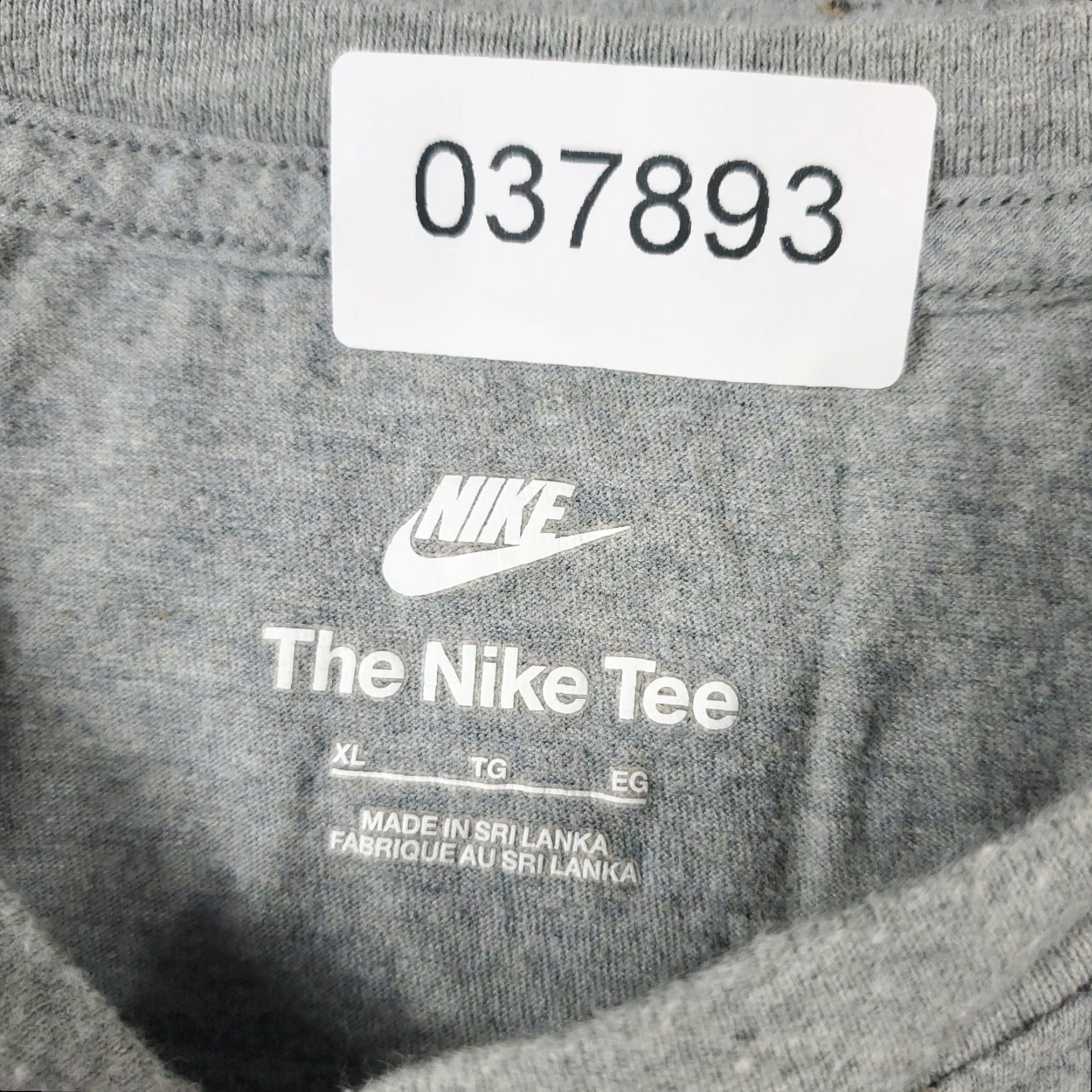 Nike Nike T Shirt Mens XL Gray Swoosh Casual Short Sleeve Adult Size XL Cotton Blend Crew Neck Logo Sports Modern 90s Mens Size US XL / EU 56 / 4 - 7 Thumbnail