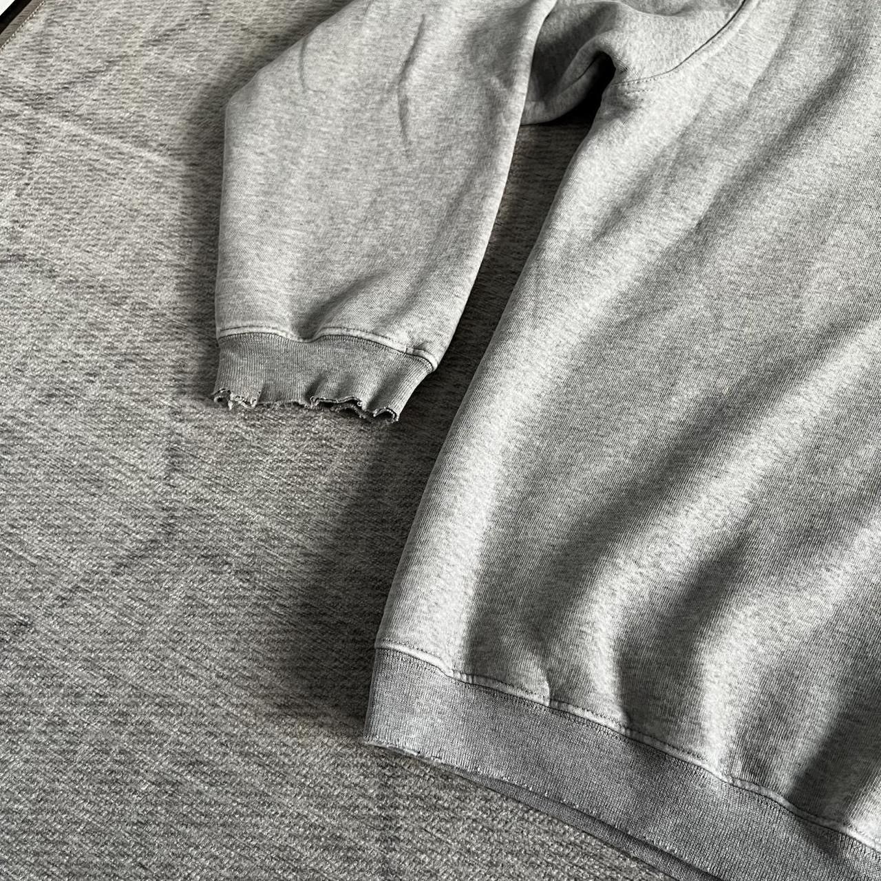 Nike Vintage 1990s Nike Grey Distressed Grunge Crewneck Sweater Size US M / EU 48-50 / 2 - 4 Thumbnail