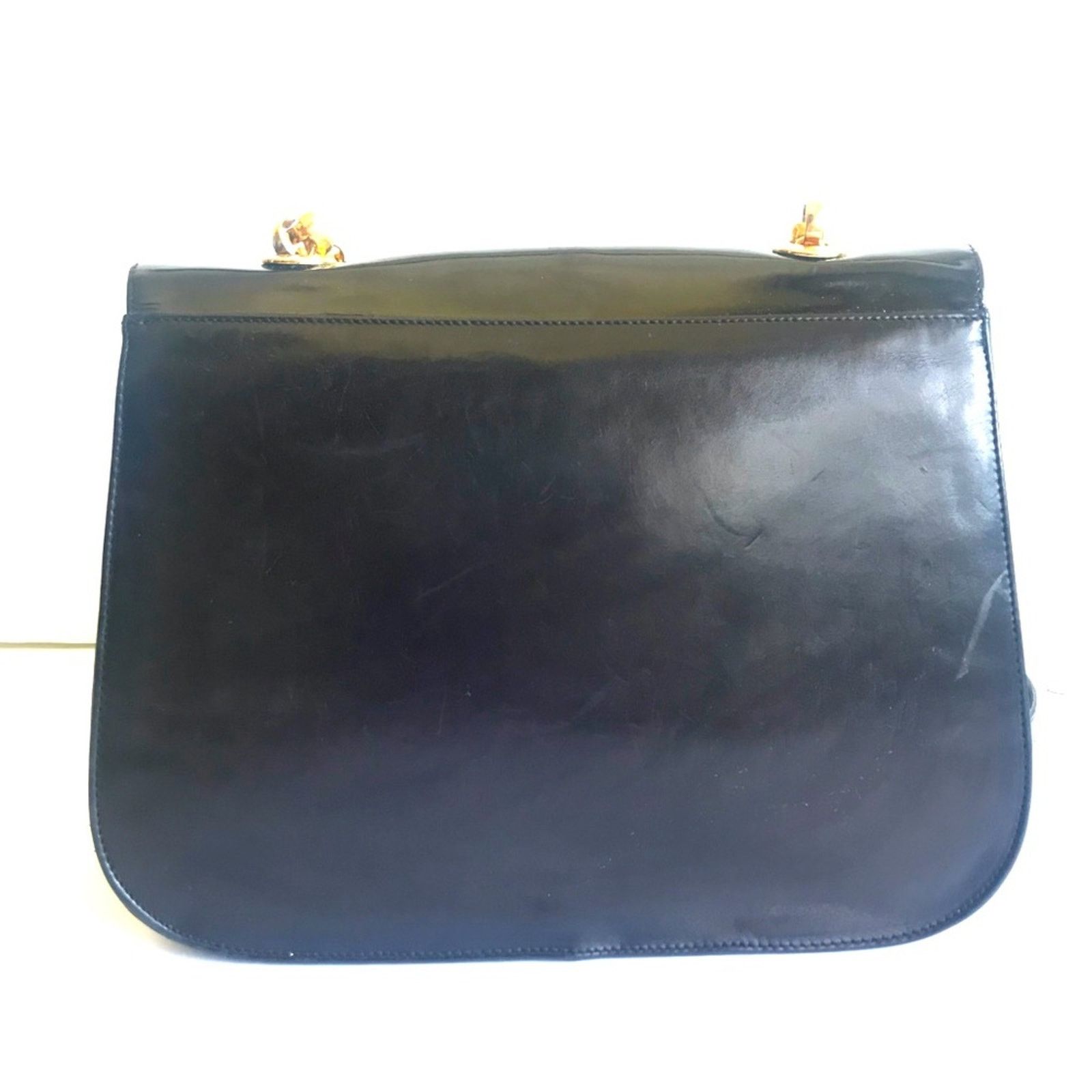 Bally BALLY Chain Flap Shoulder Crossbody Bag ⭐️ Patent Leather Size ONE SIZE - 9 Thumbnail