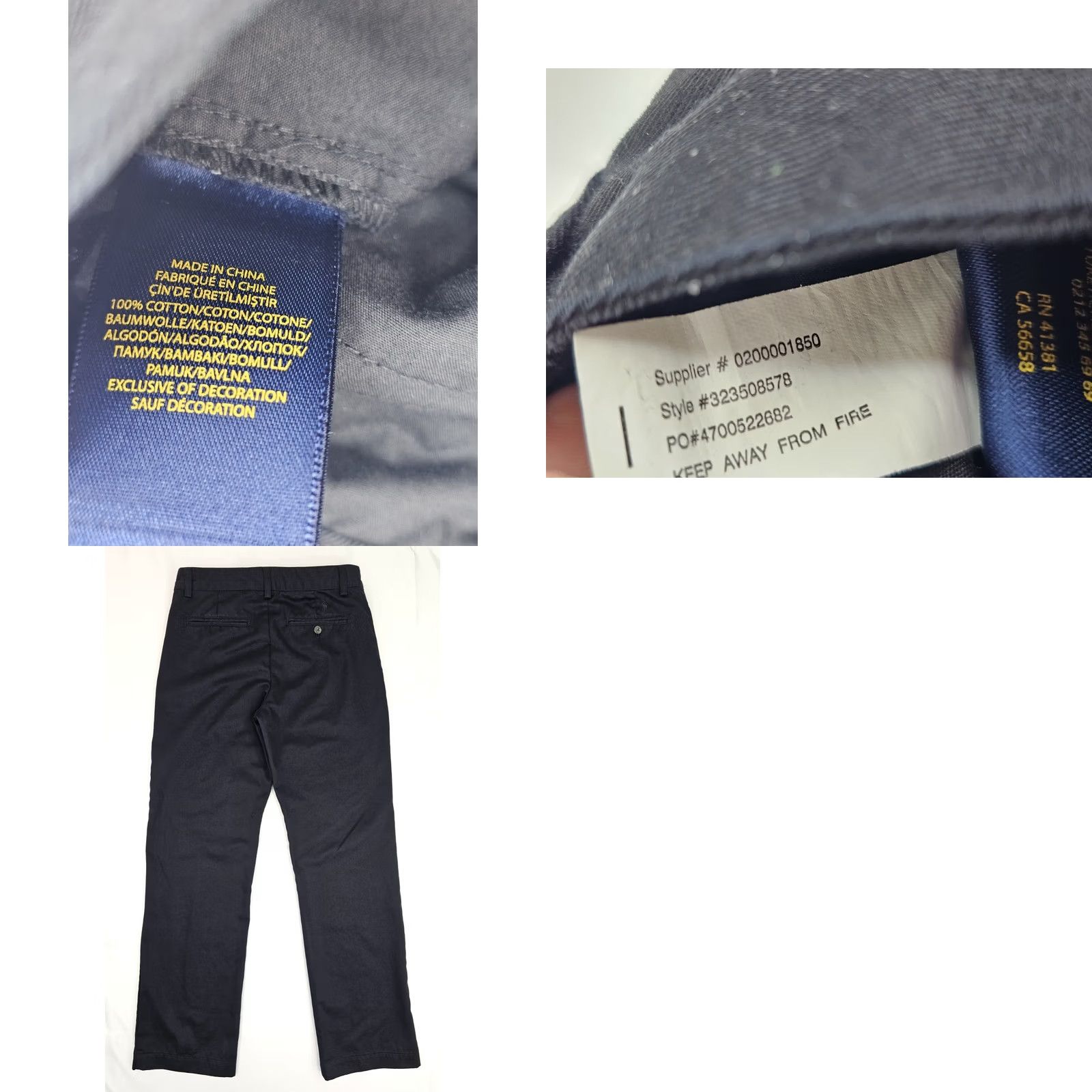 Polo Ralph Lauren Ralph Lauren Polo Straight Leg Pants Women 14 Black Cotton EUC 26x28 Casual Work Dress Jeans Size 36" / US 14 / IT 50 - 8 Thumbnail