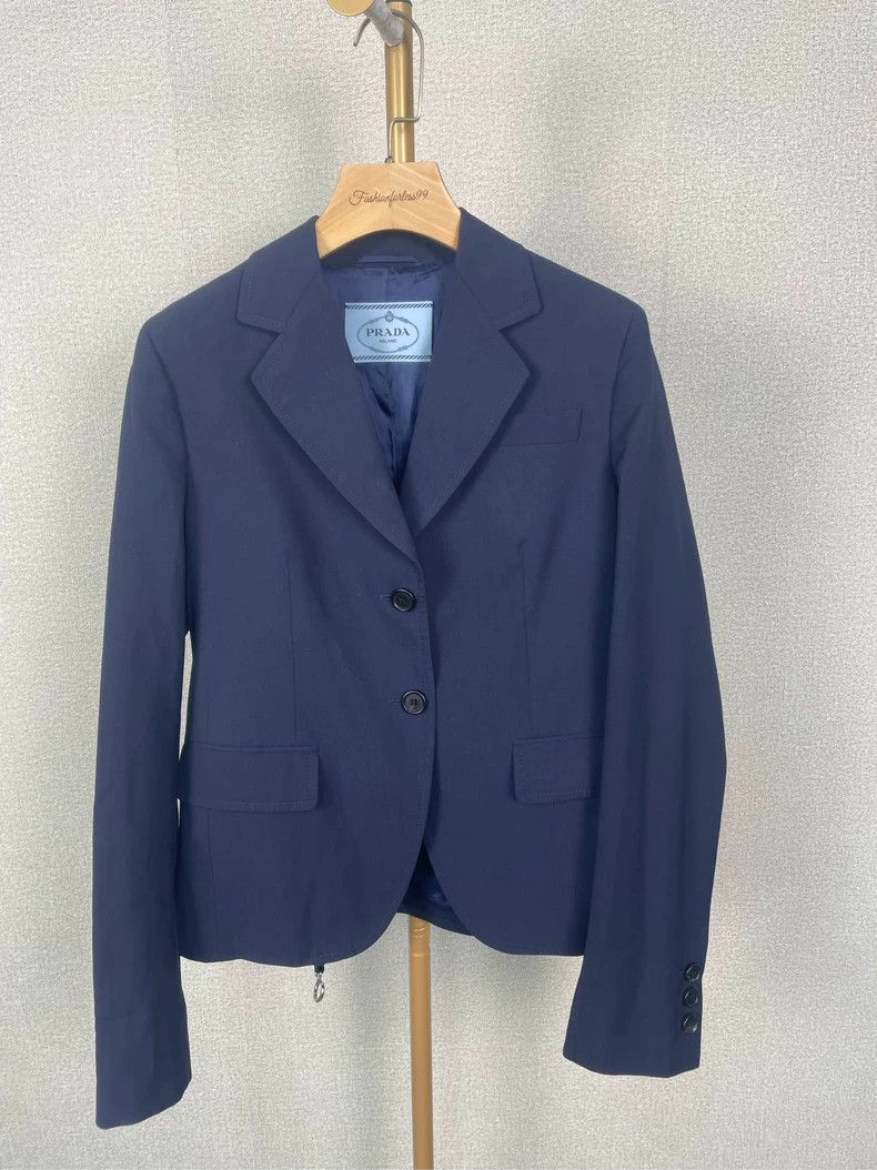 Prada Prada Blue suit jacket 2504-Nextarrow Size XS / US 0-2 / IT 36-38 - 1 Thumbnail
