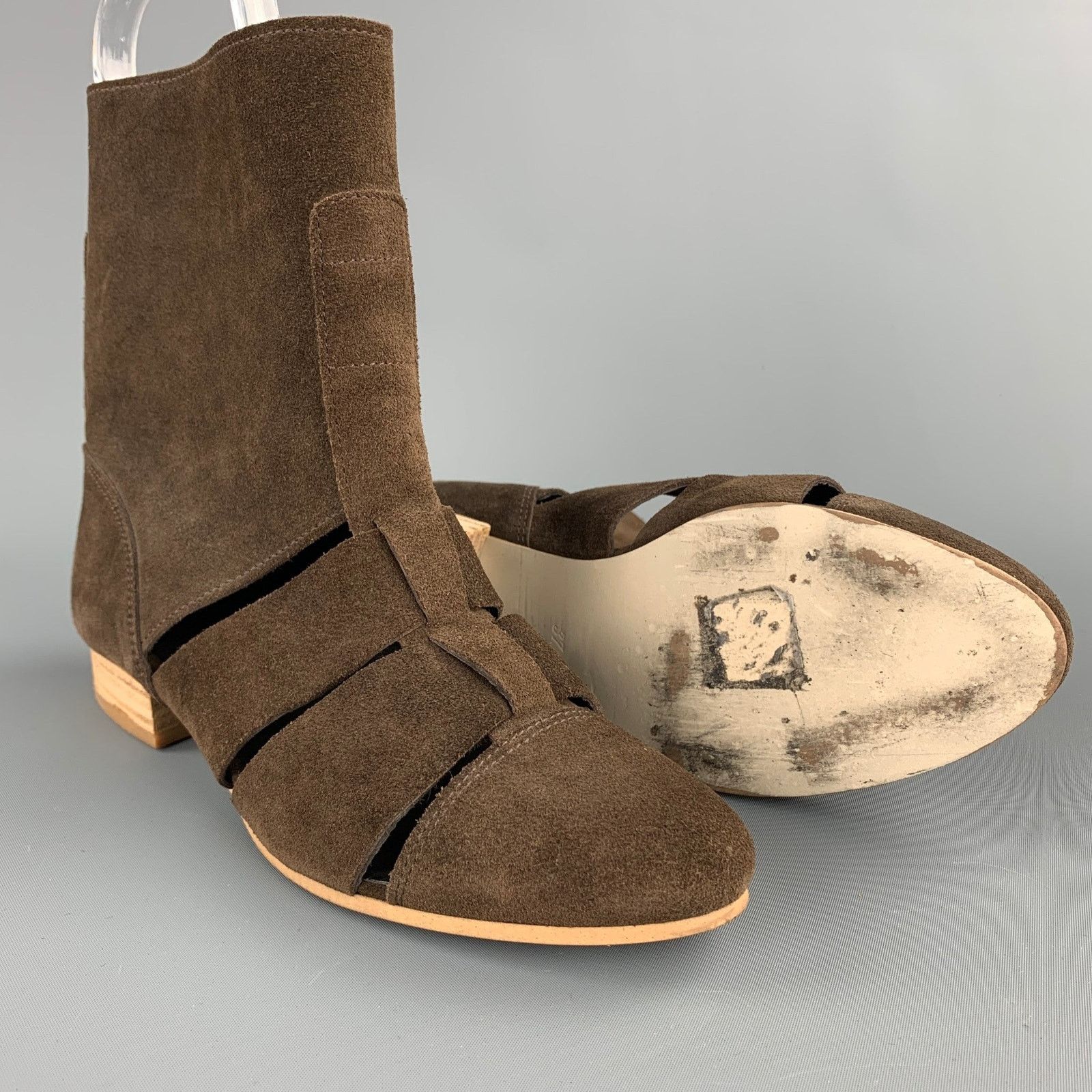 Other MADRAS Size 7 Brown Cut Out Suede Desert Ankle Boots Size US 7 / IT 37 - 3 Thumbnail