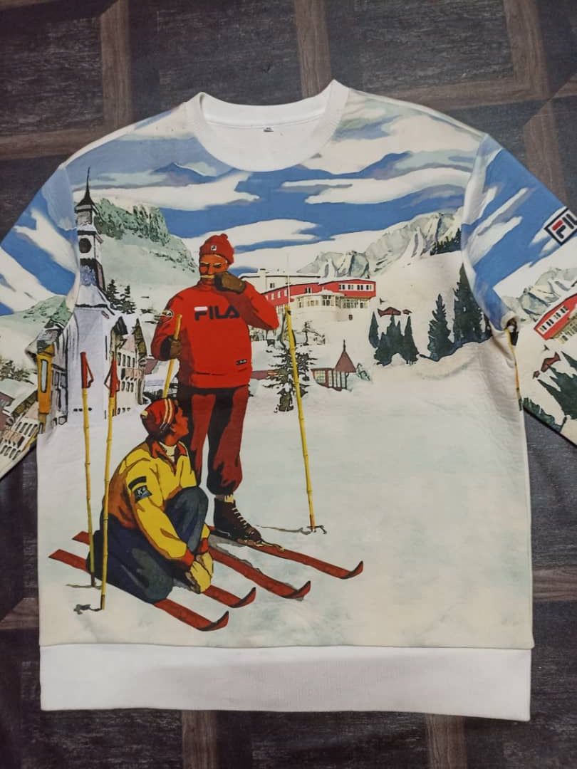 Fila Fila Overprint Sweatshirt Size US XL / EU 56 / 4 - 3 Thumbnail
