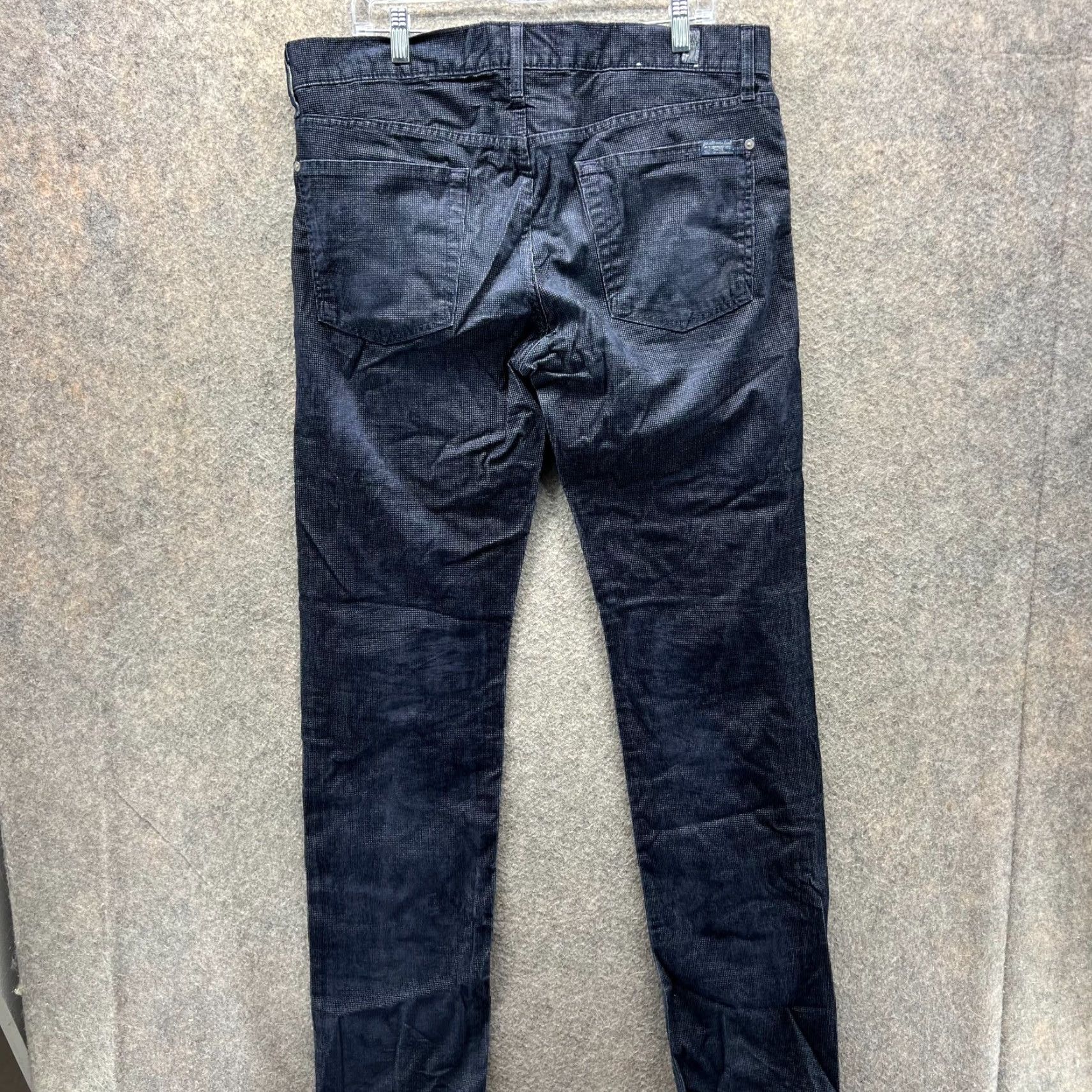7 For All Mankind VINTAGE 7 For All Mankind Jeans Men 34 Blue Denim Slim Straight 5-Pocket Design Cotton Mercer Indigo Mid Rise Shirt? Size US 34 / EU 50 - 2 Thumbnail