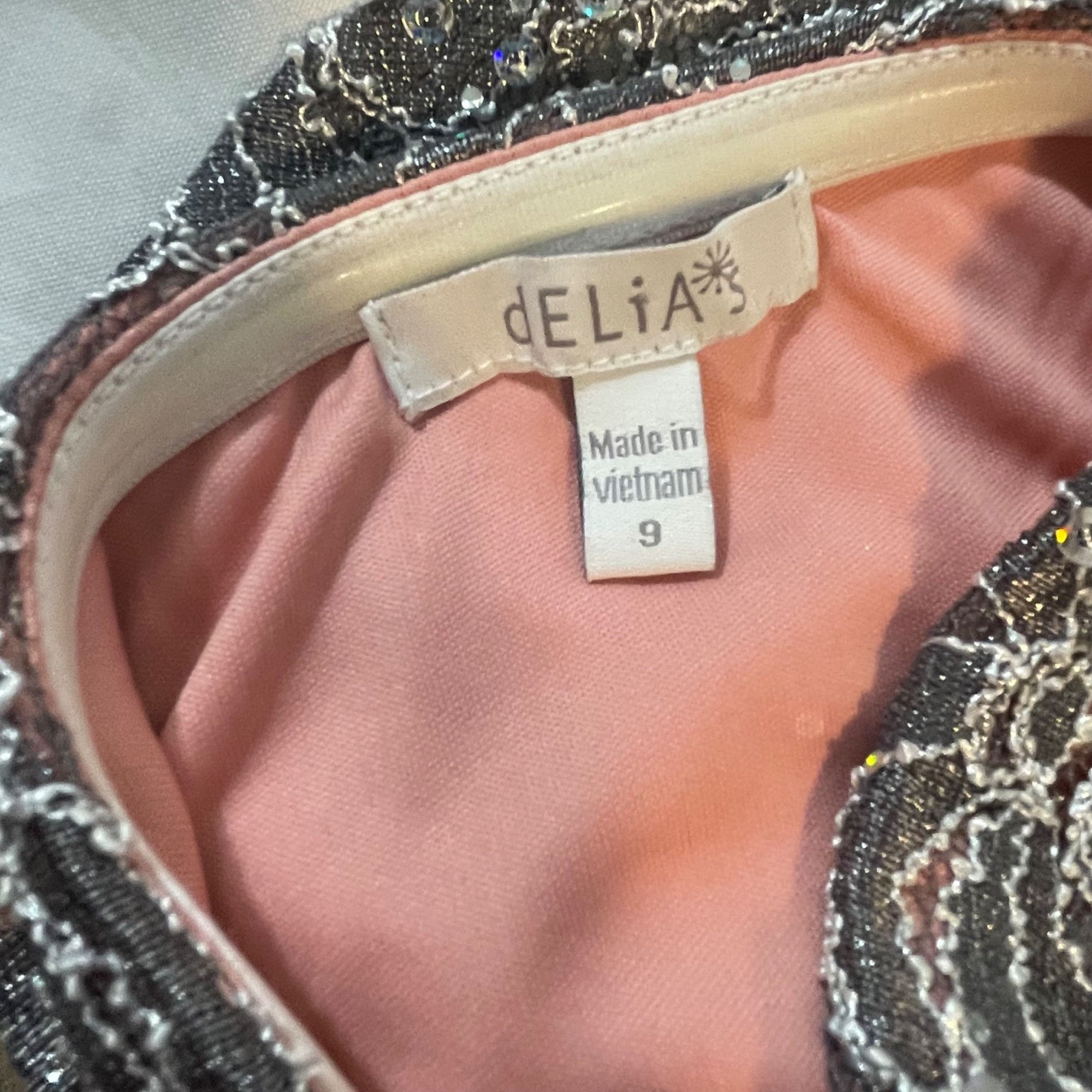 Other Delia Strapless Lace Dress Pink Satin Bow & Asymmetrical Sil Size M / US 6-8 / IT 42-44 - 11 Thumbnail