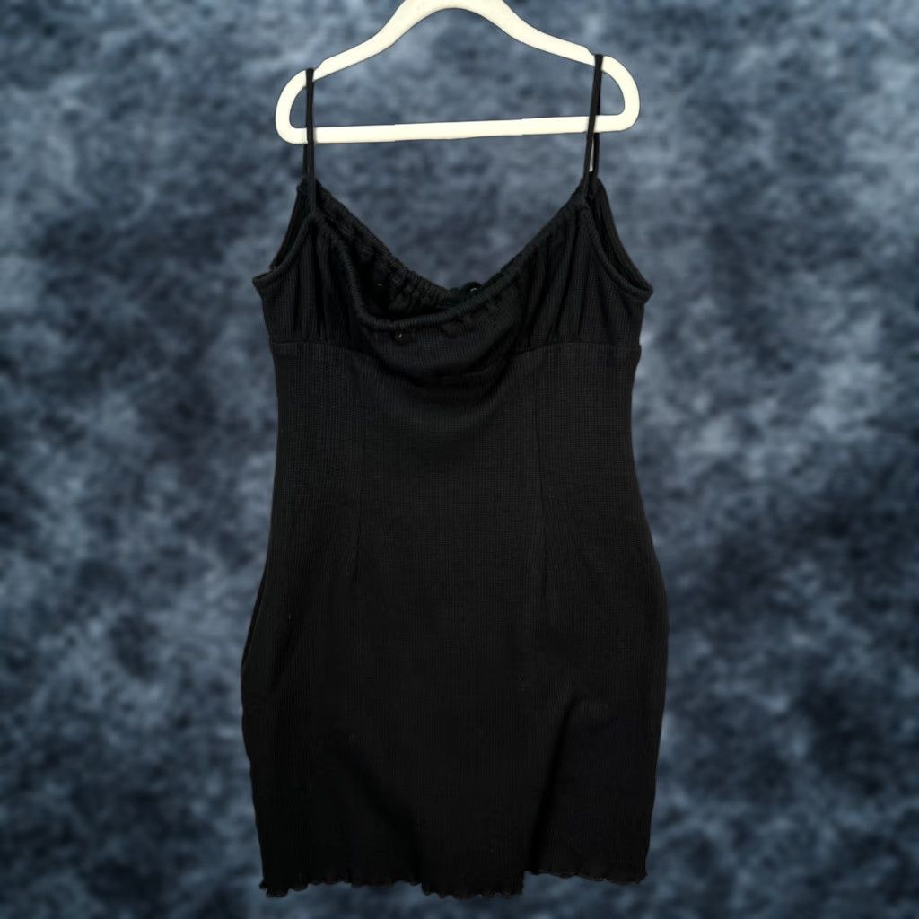 PRINCESS POLLY Princess Polly Womens 6 Black Mini Dress Sleeveless Adjustable Straps Front Tie Party Cocktail Short Dress Womens Medium (6) Black Mini Dress Size M / US 6-8 / IT 42-44 - 1 Thumbnail