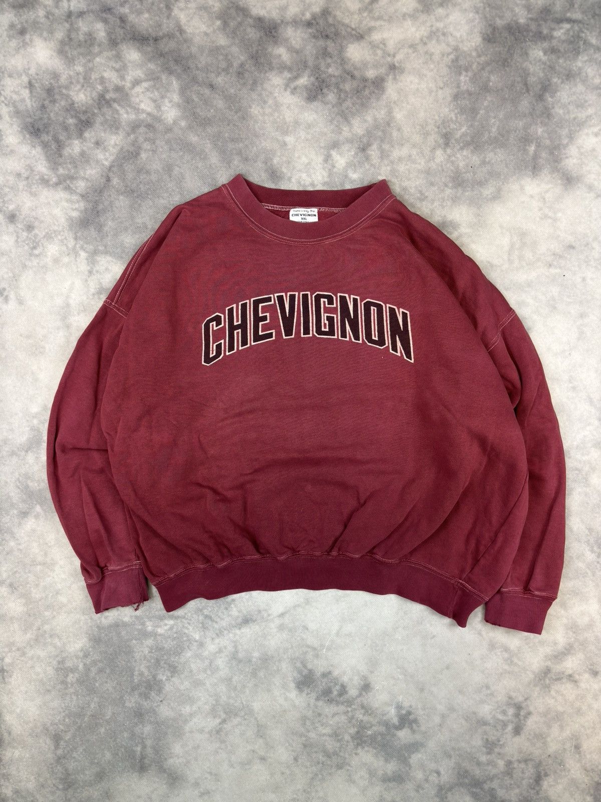 Chevignon × Vintage Vintage Chevignon Sweatshirt 90s boxy Oversize Streetwear Size US XL / EU 56 / 4 - 1 Thumbnail