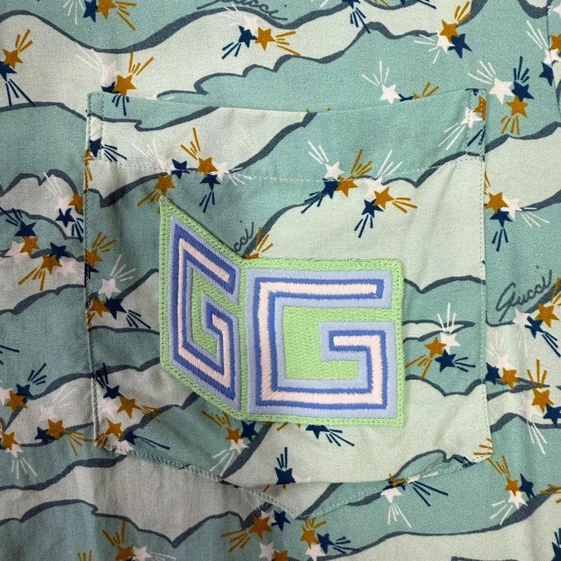 Gucci Gucci Mint green full-print Hawaiian short-sleeved shirt 25 Size US S / EU 44-46 / 1 - 4 Thumbnail