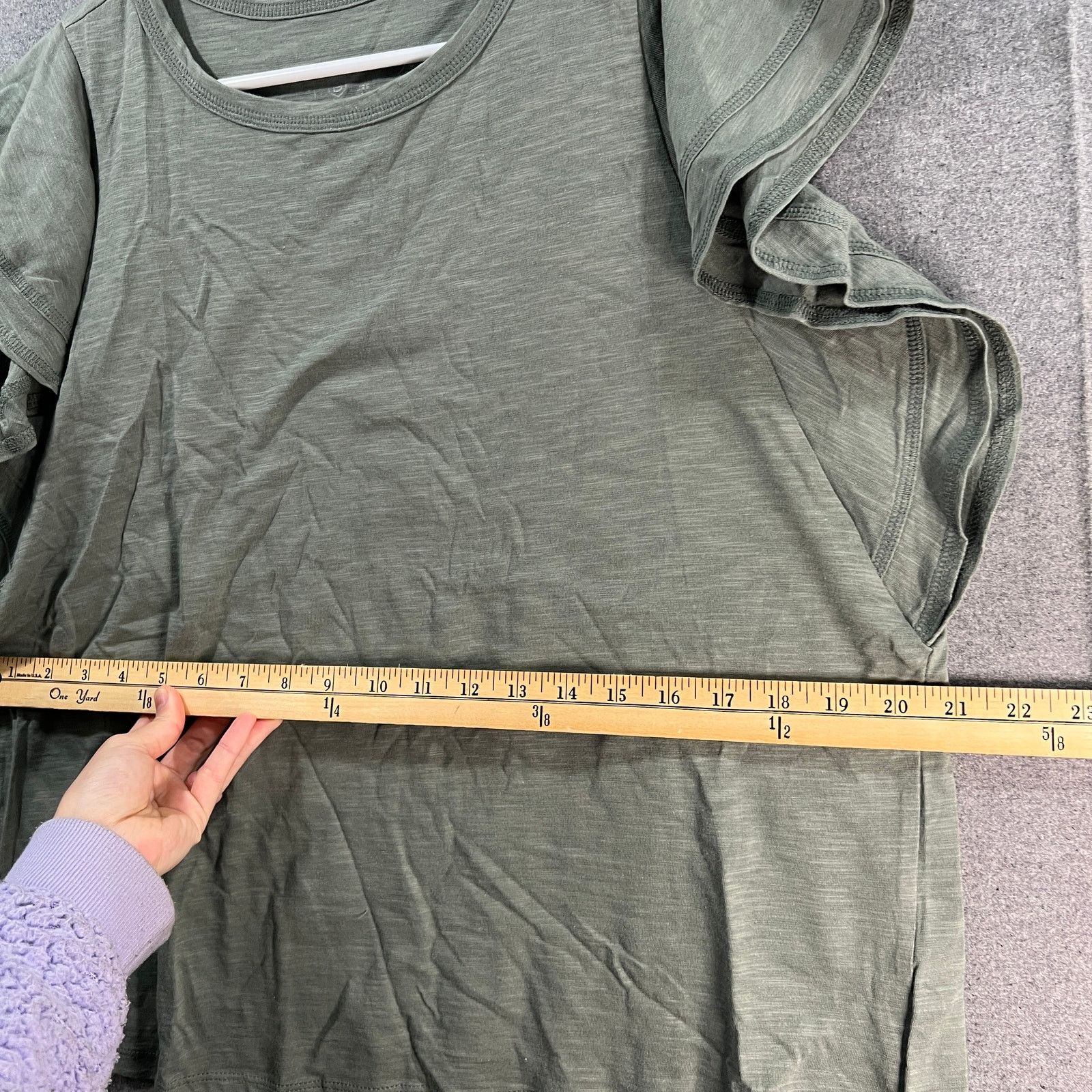 Other Candace Cameron Bure Breezy Cotton Flutter-Sleeve Top Size M / US 6-8 / IT 42-44 - 5 Thumbnail