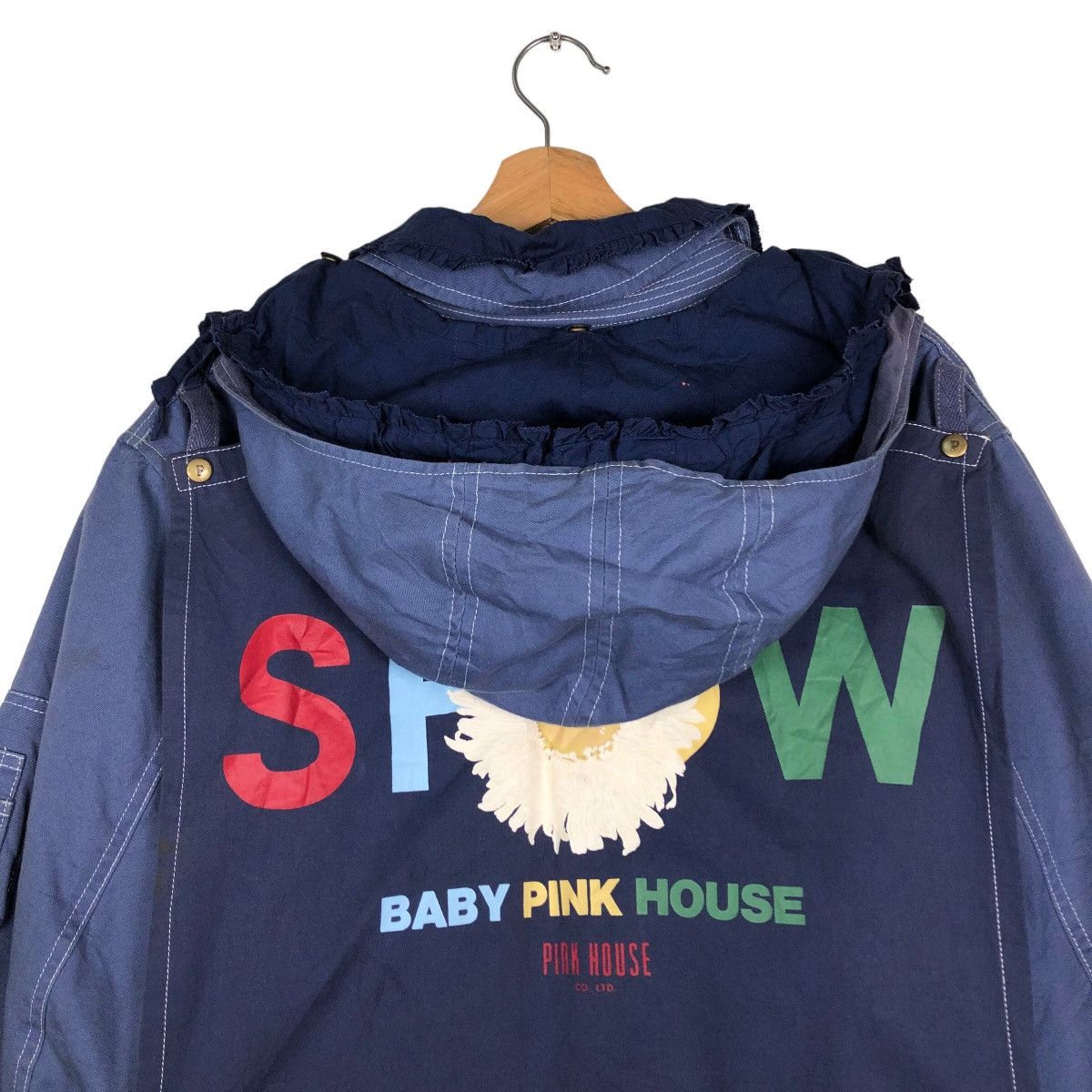 Japanese Brand Vintage Bomber Jacket Pink House Big Logo Bondage Parachute Size US M / EU 48-50 / 2 - 11 Thumbnail