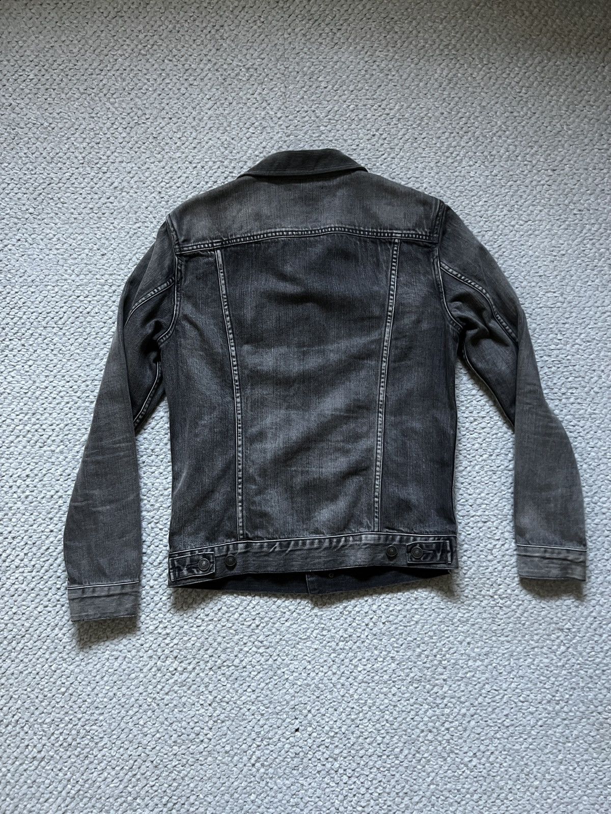 Allsaints AllSaints Grey Trucker Denim Jacket Size US S / EU 44-46 / 1 - 6 Thumbnail