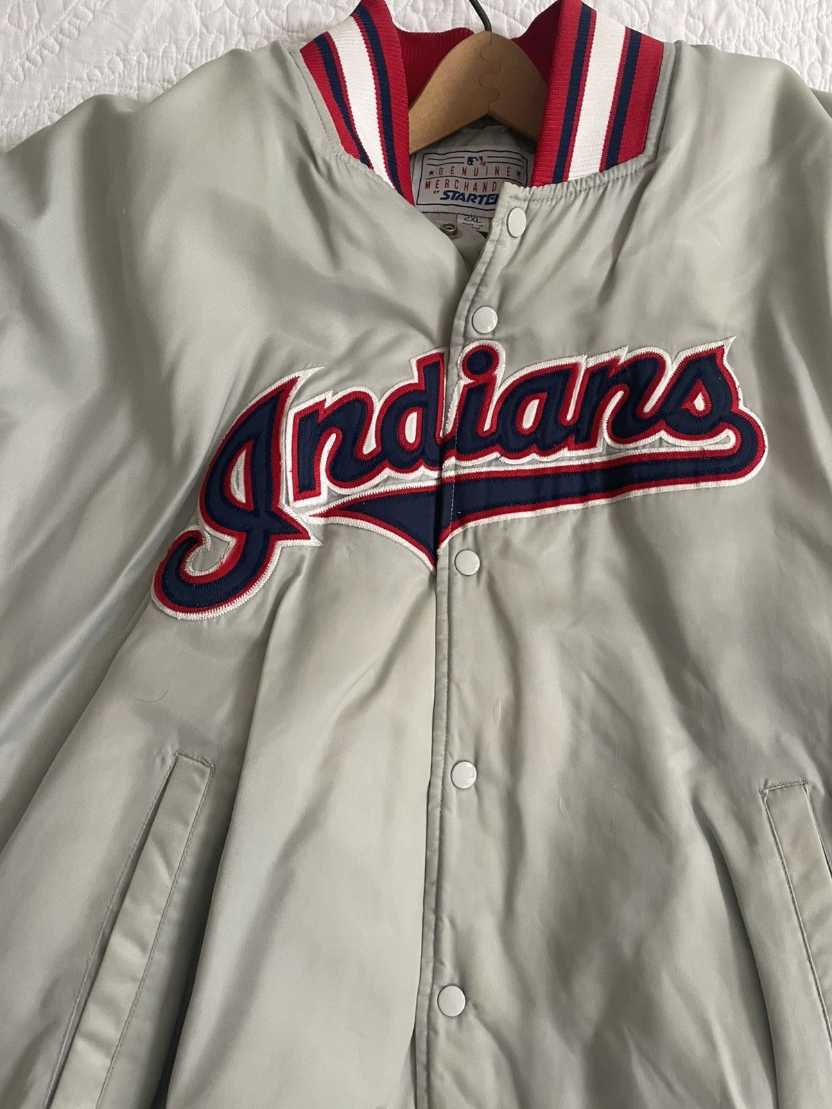 MLB Cleveland Indians VTG Jacket Size US XXL / EU 58 / 5 - 3 Thumbnail