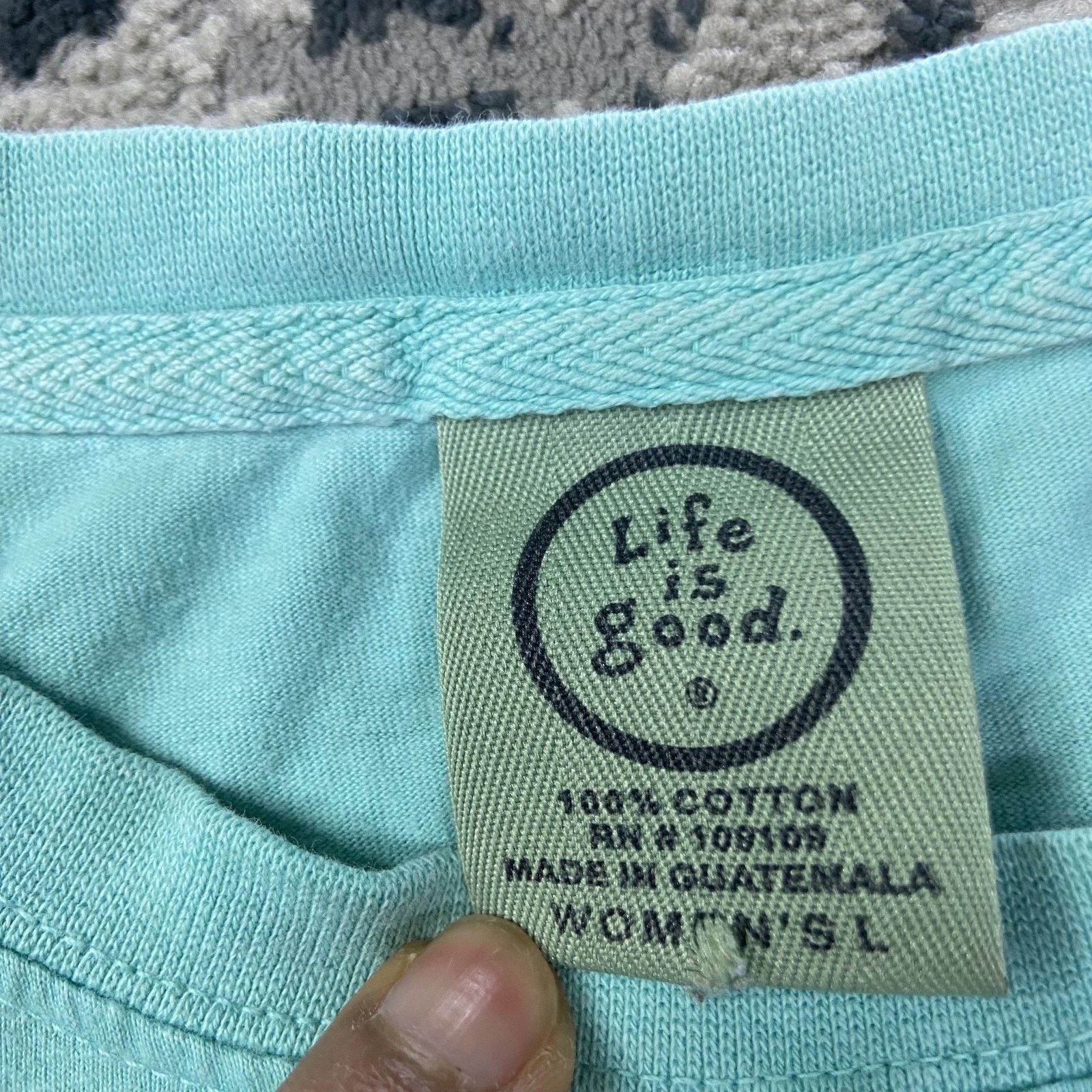 Life is Good VTG 90s Life is Good T Shirt sz Large Blank Single Stitch Size L / US 10 / IT 46 - 3 Thumbnail