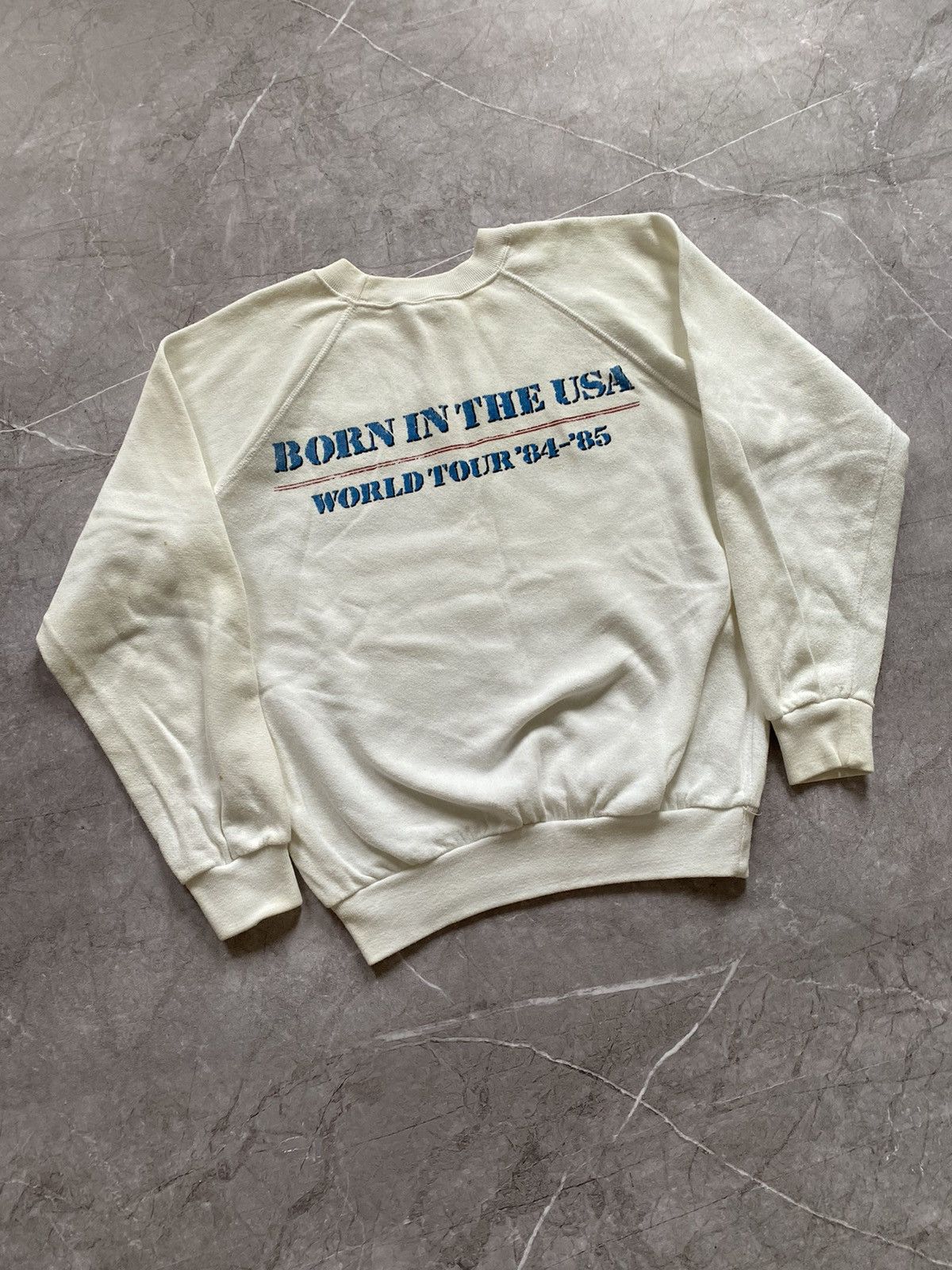 Band Tees × Vintage Vintage Bruce Springsteen World Tour 1984-85 Sweatshirt Size US S / EU 44-46 / 1 - 5 Thumbnail